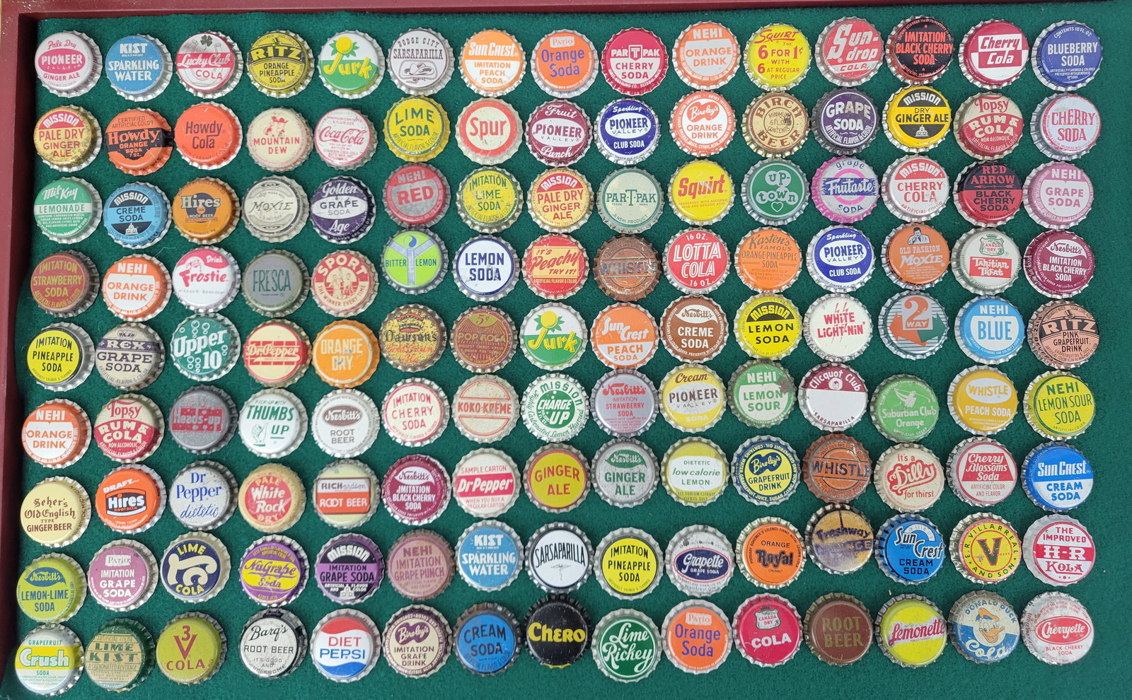 Cork lined soda pop bottle cap crown collection (1 of 3)