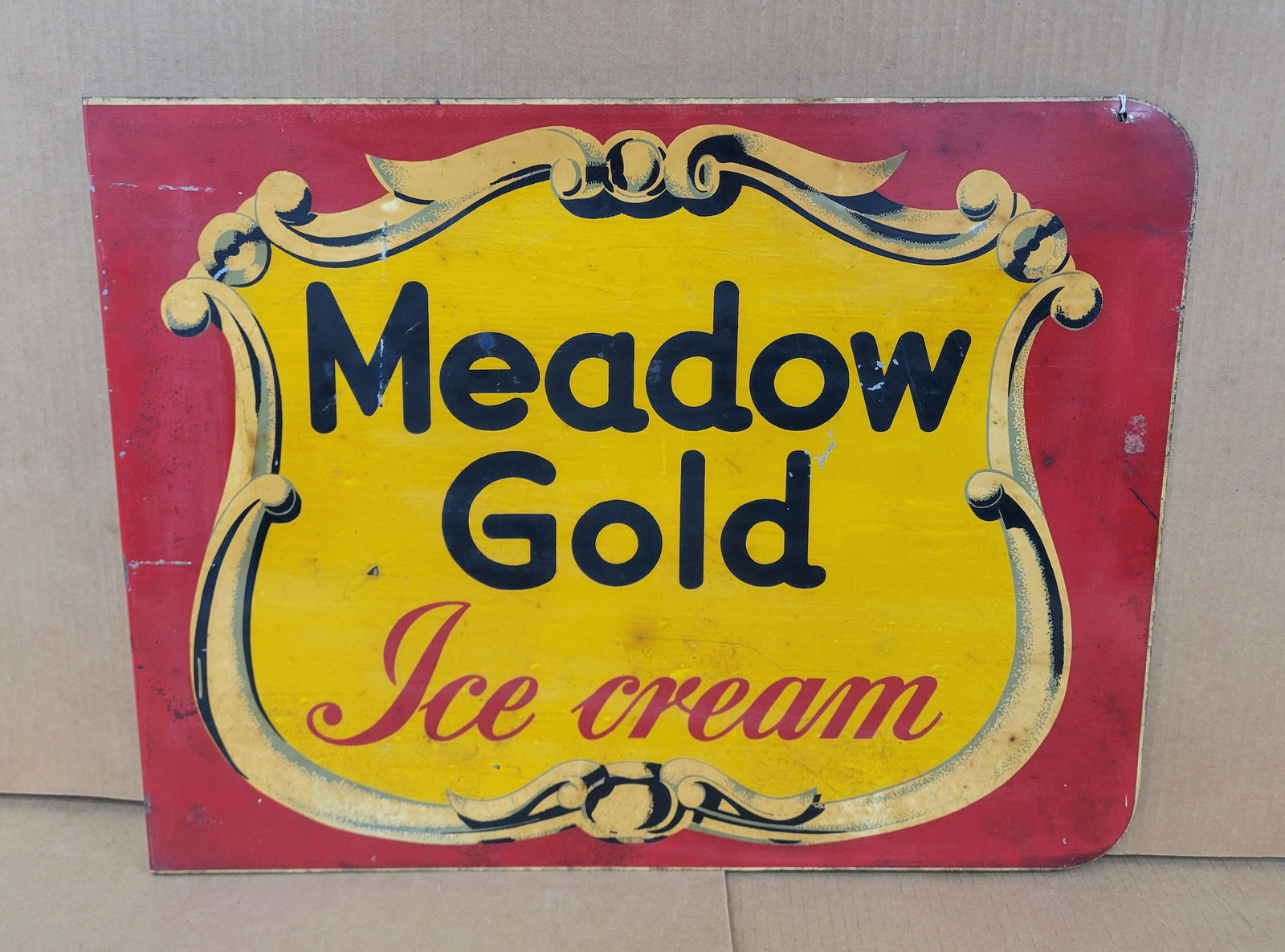 Meadow Gold Ice Cream Flange Sign (1 of 4)