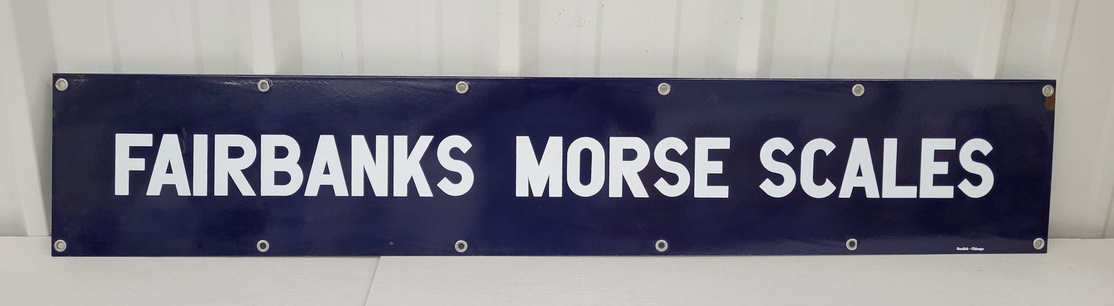 Fairbanks Morse Scales Single Sided Porcelain Sign (1 of 2)