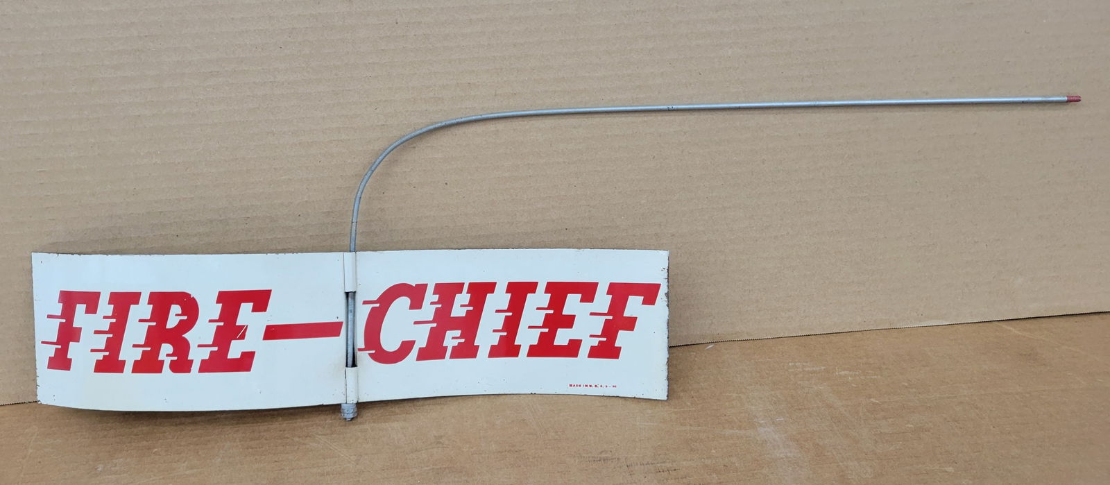 Texaco Fire Chief Single Sided Tin Spinner Sign (1 of 2)