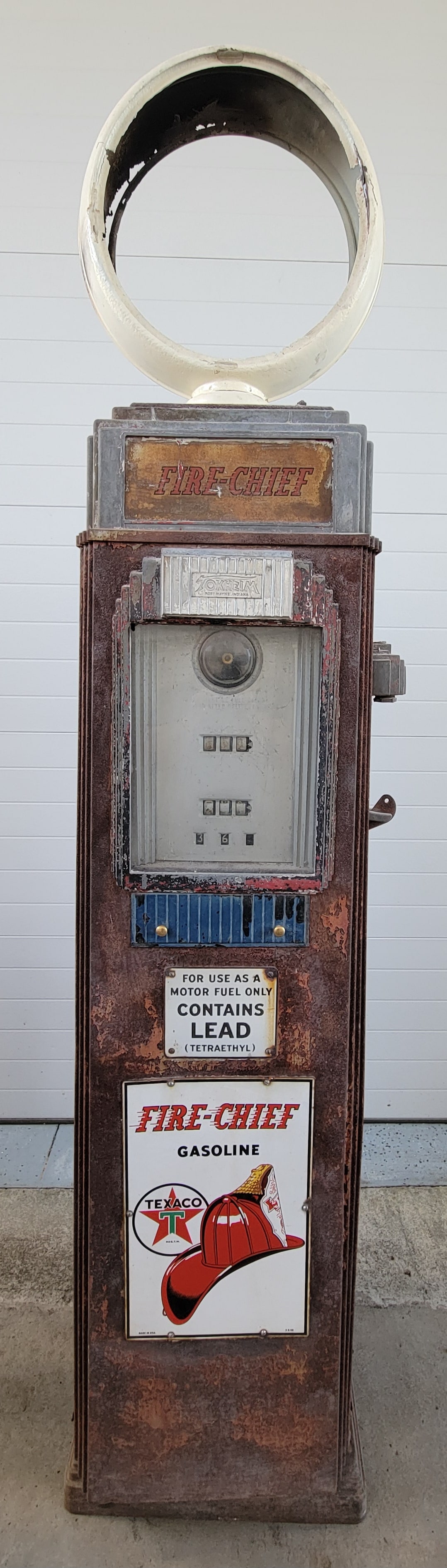 Tokheim Model #36B Computing Gas Pump Unrestored Texaco (1 of 6)