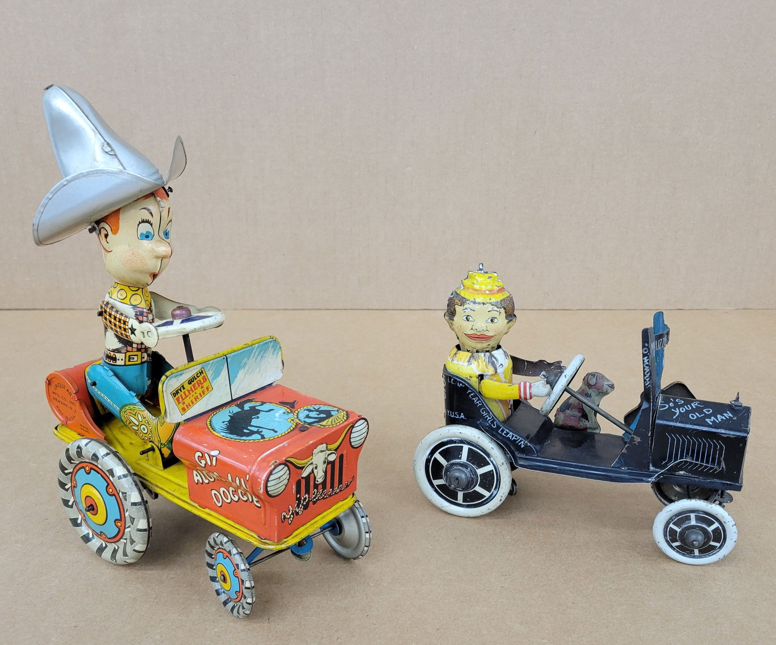 Rodeo Joe and Joy Rider Tin Wind Up Toys (1 of 5)