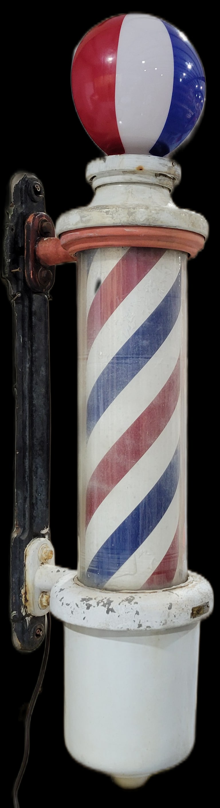 Koken Wall Mounted Porcelain Barber Pole (1 of 2)