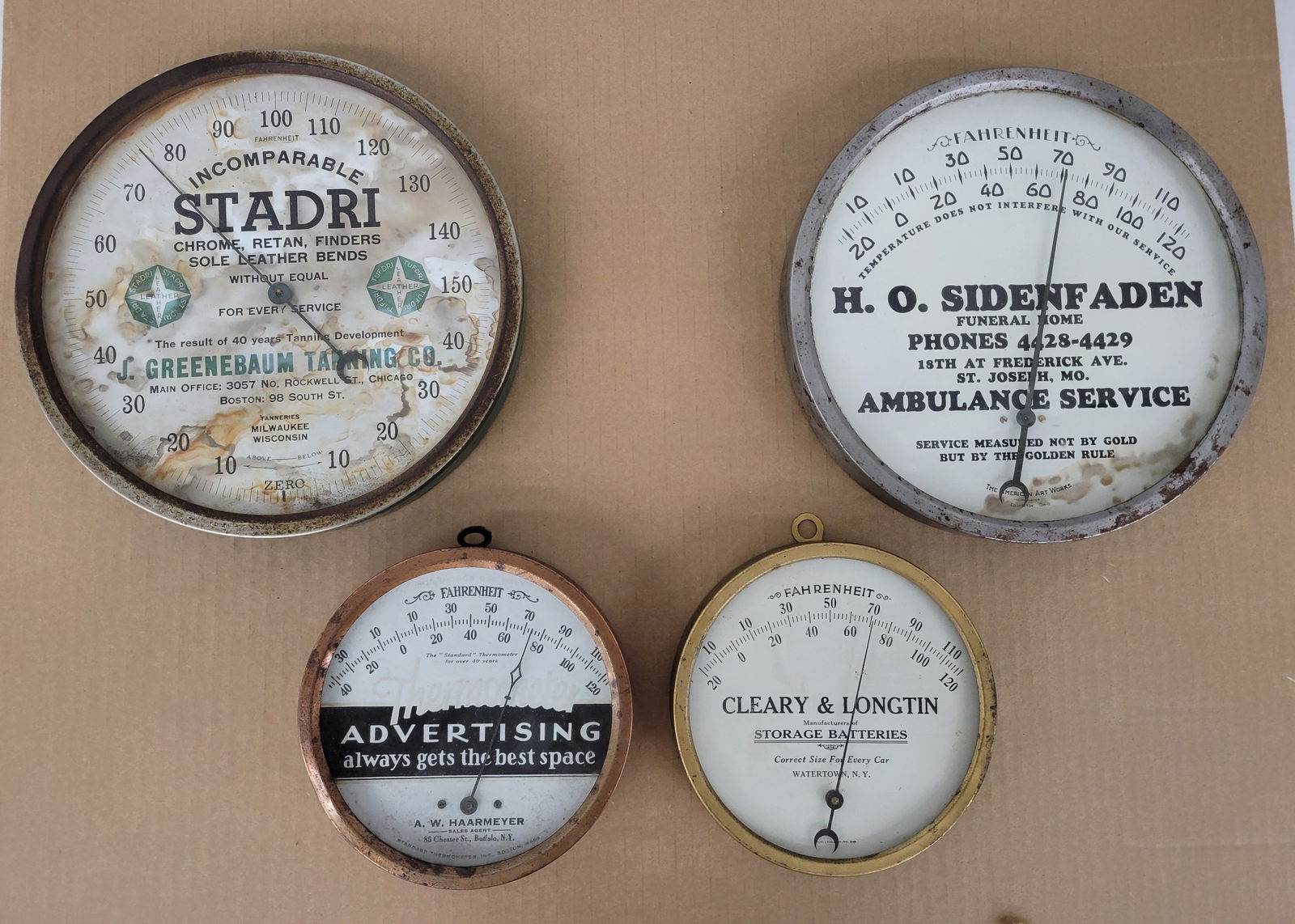 Ambulance Service, Stadri, Cleary and Longtin, Standard Round Thermometers (1 of 4)