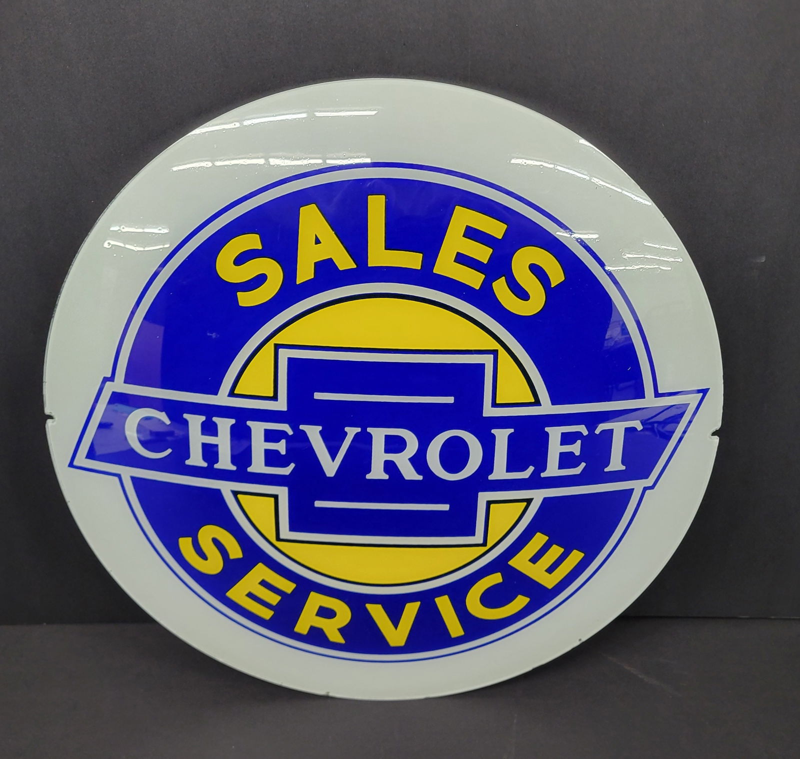 Chevrolet Sales and Service Gas Pump Globe Lense (1 of 2)