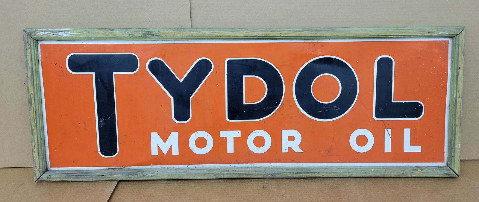 Tydol Motor Oil Single Sided Tin Sign In Frame (1 of 2)