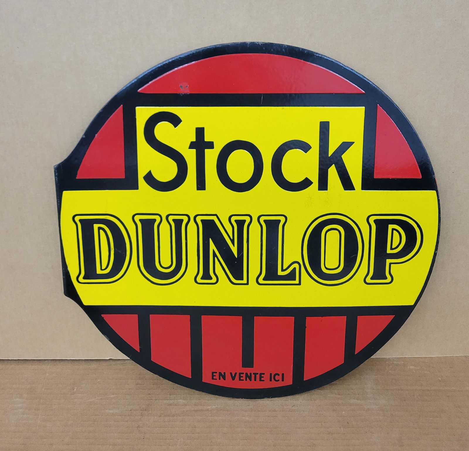 Stock Dunlop Double Sided Porcelain Flange Sign (1 of 3)