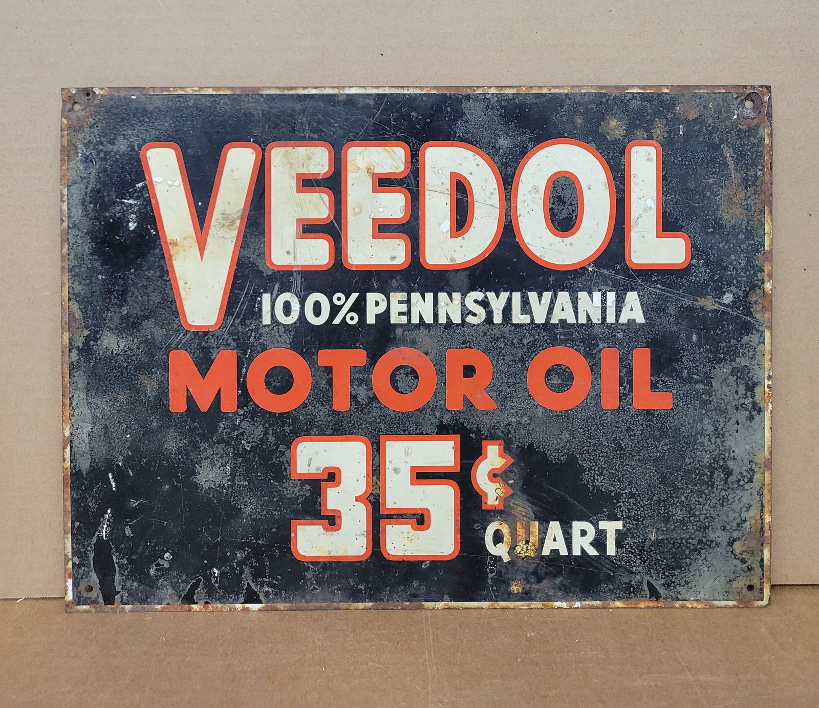 Veedol Tydol Motor Oil Double Sided Tin Sign (1 of 2)