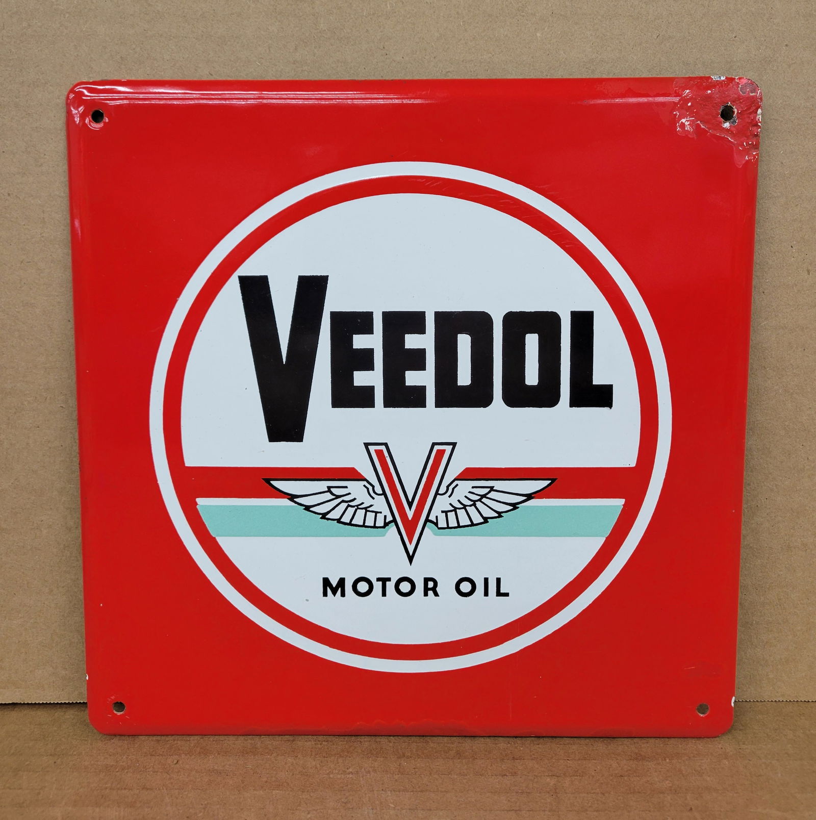 Veedol Motor Oil Single Sided Porcelain Sign (1 of 2)