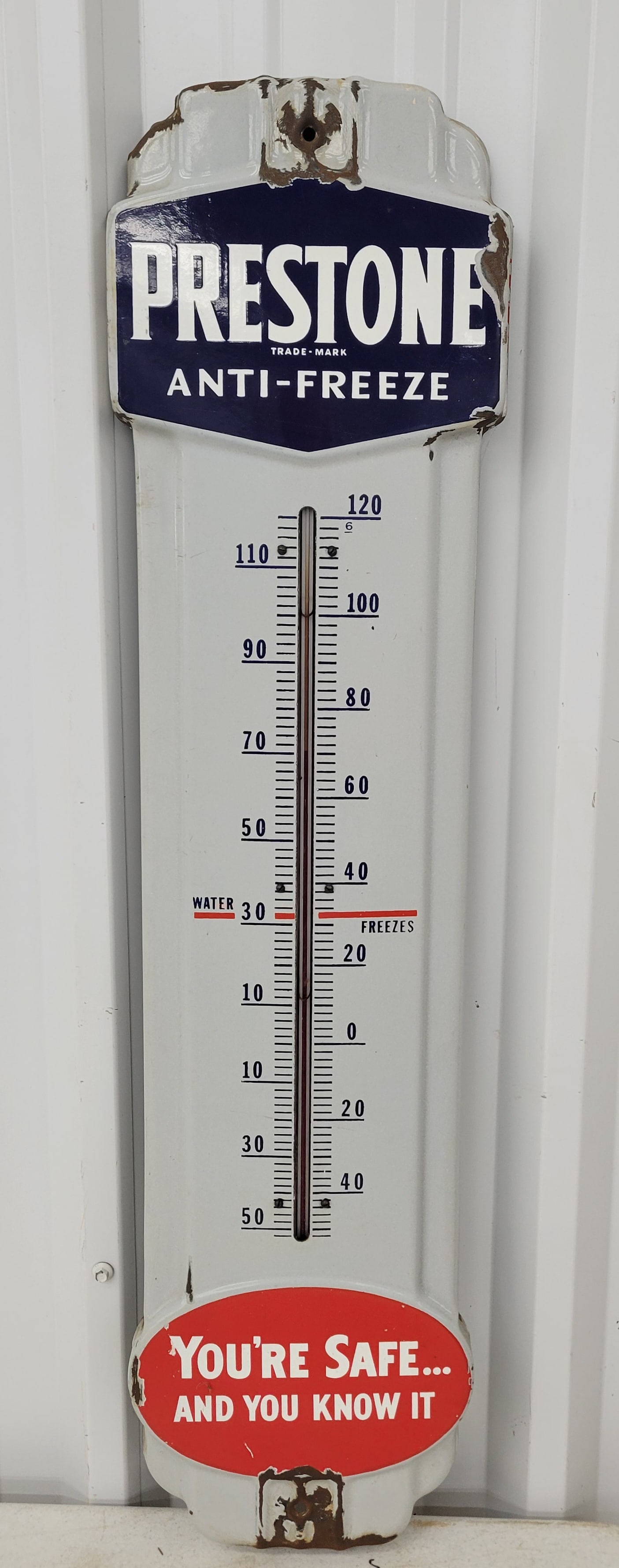 Prestone Anti Freeze You're Safe And You Know It Porcelain Thermometer (1 of 3)