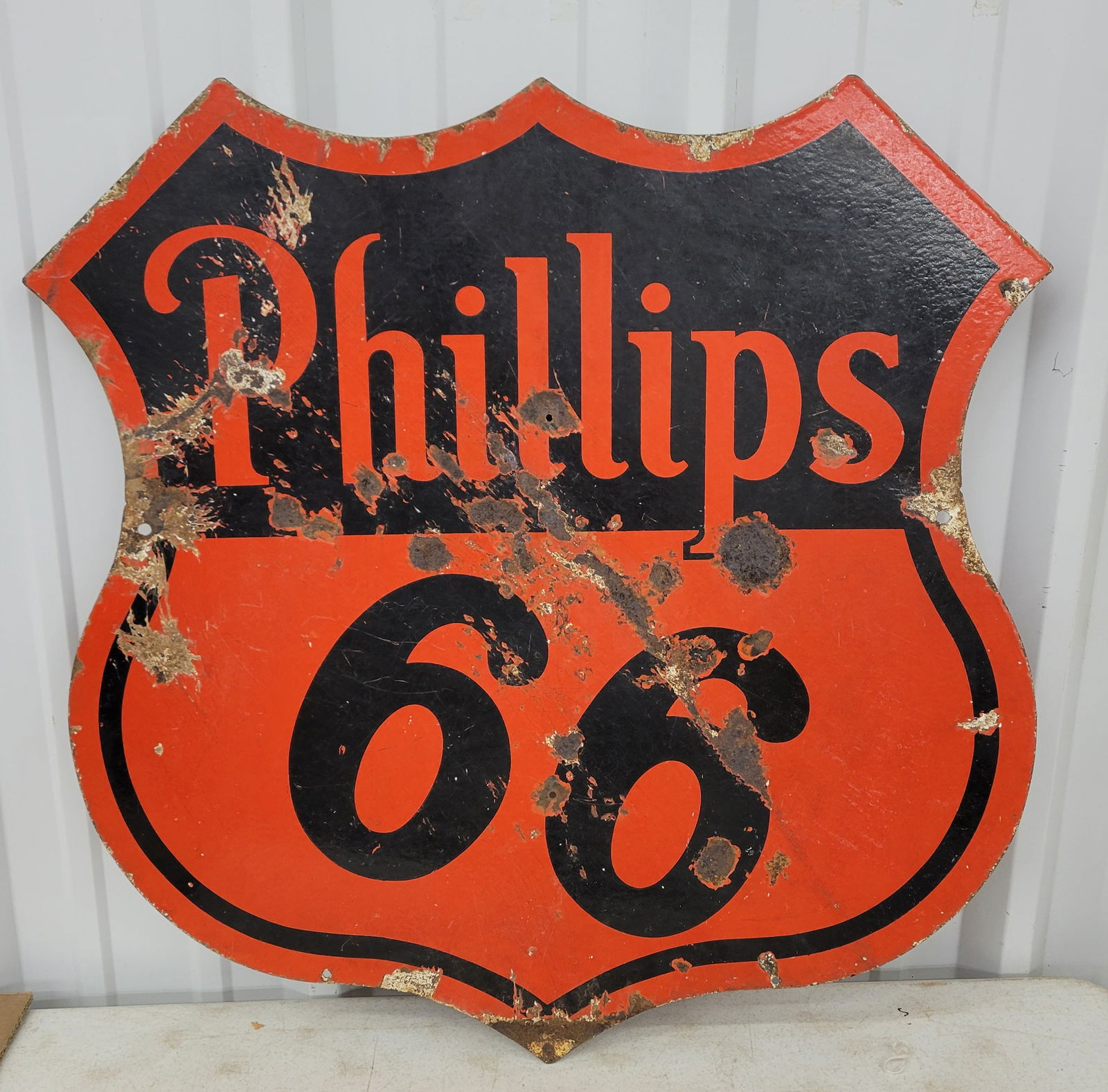Phillips 66 Double Sided Porcelain Sign (1 of 2)