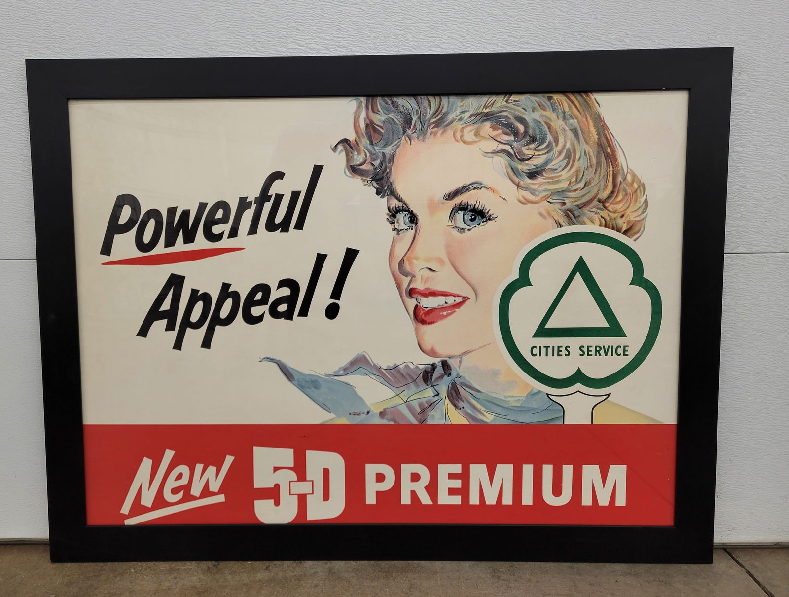 Cities Service Powerful Appeal Framed Advertising Poster (1 of 3)