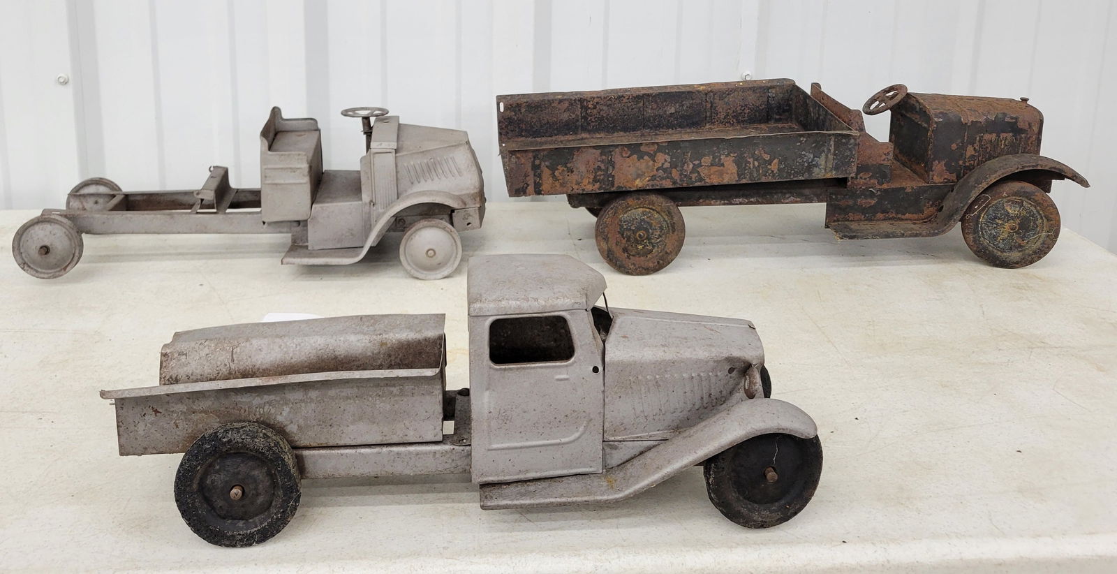 Lot of 3 Pressed Steel Trucks (1 of 5)