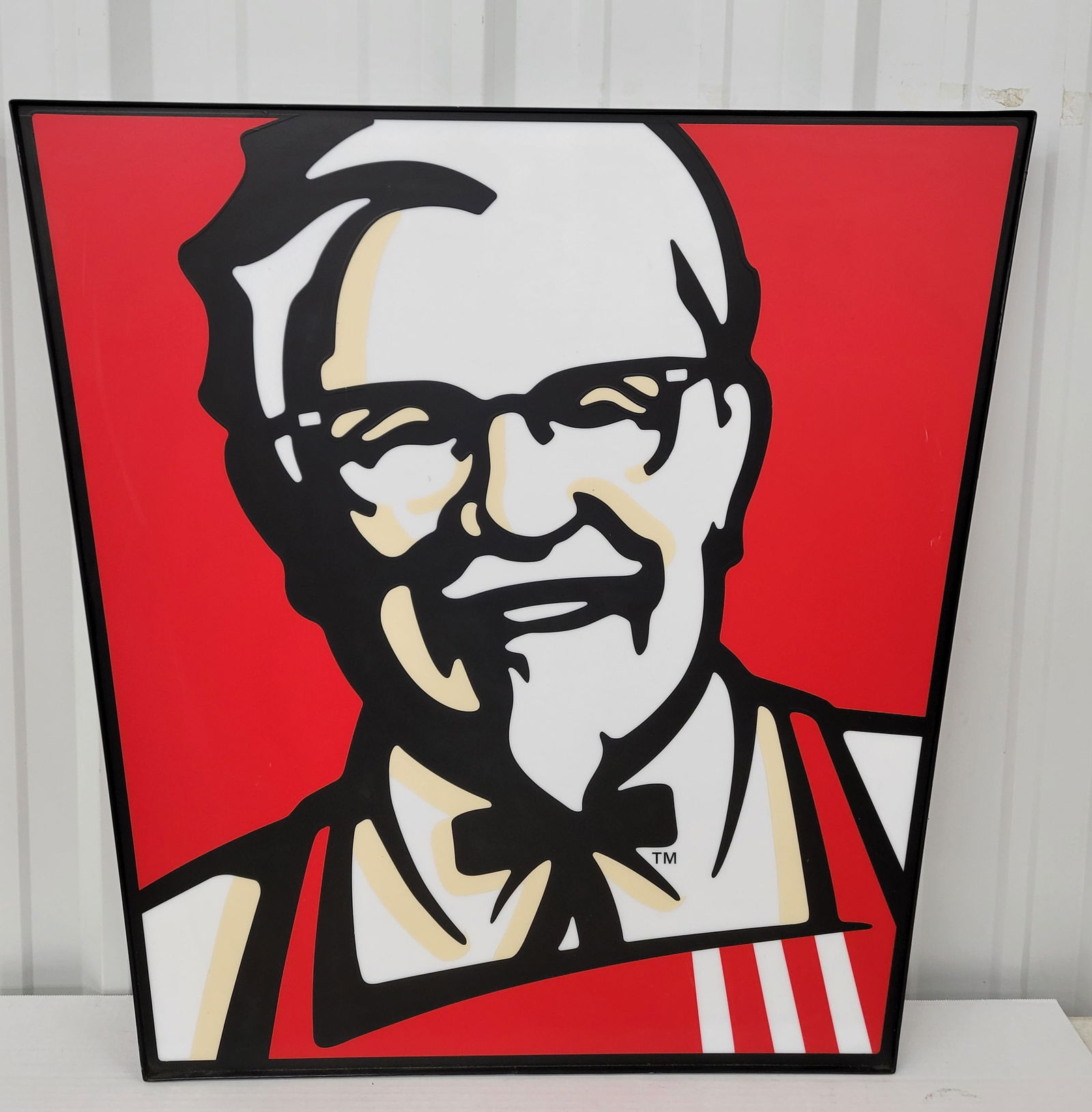 Kentucky Fried Chicken Colonel Sanders Plastic Sign (1 of 2)