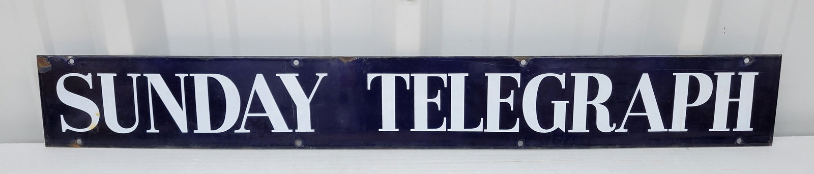 Sunday Telegraph Single Sided Porcelain Sign (1 of 2)