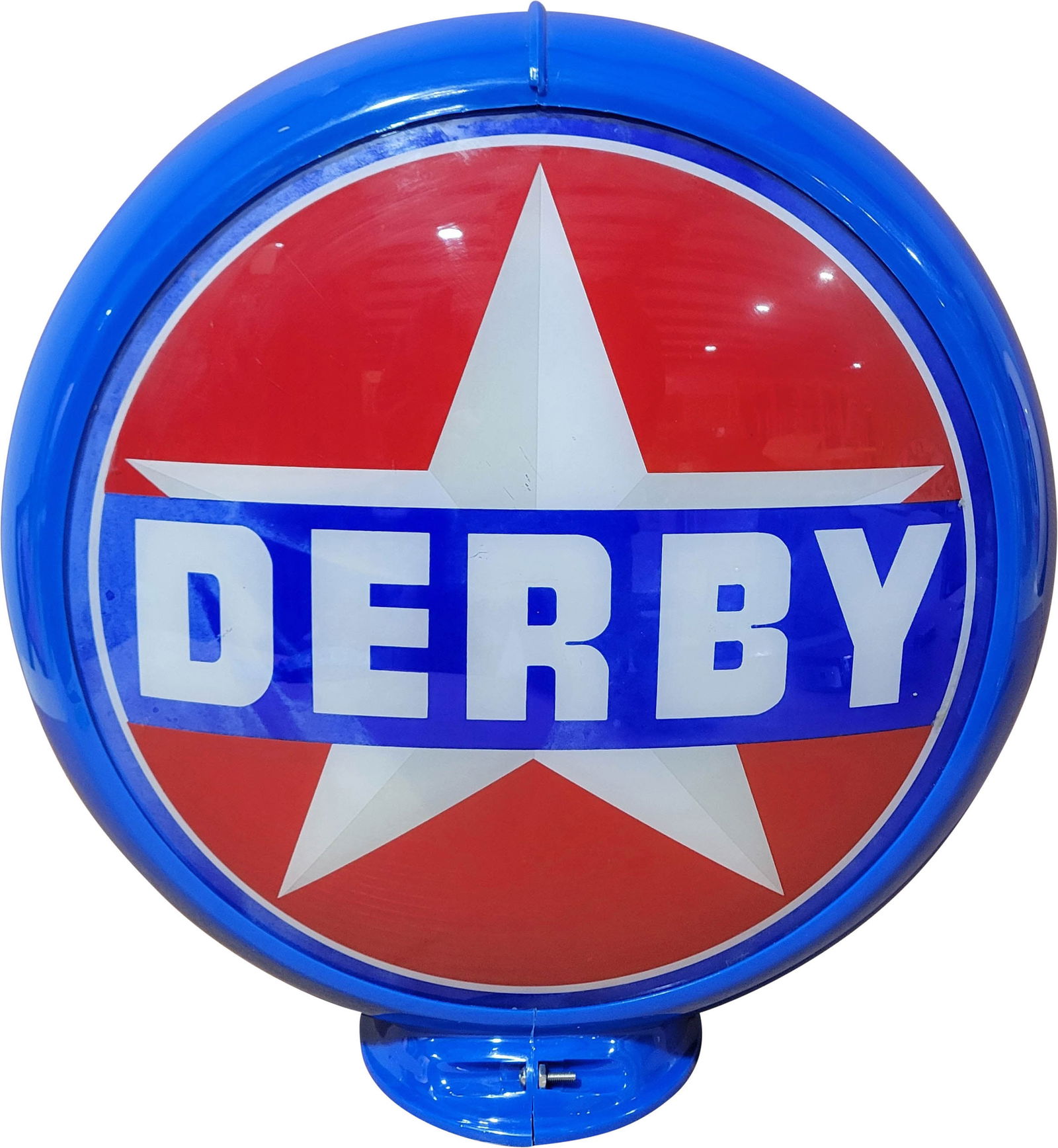 Derby Gasoline 13.5" Complete Capco Gas Pump Globe (1 of 3)