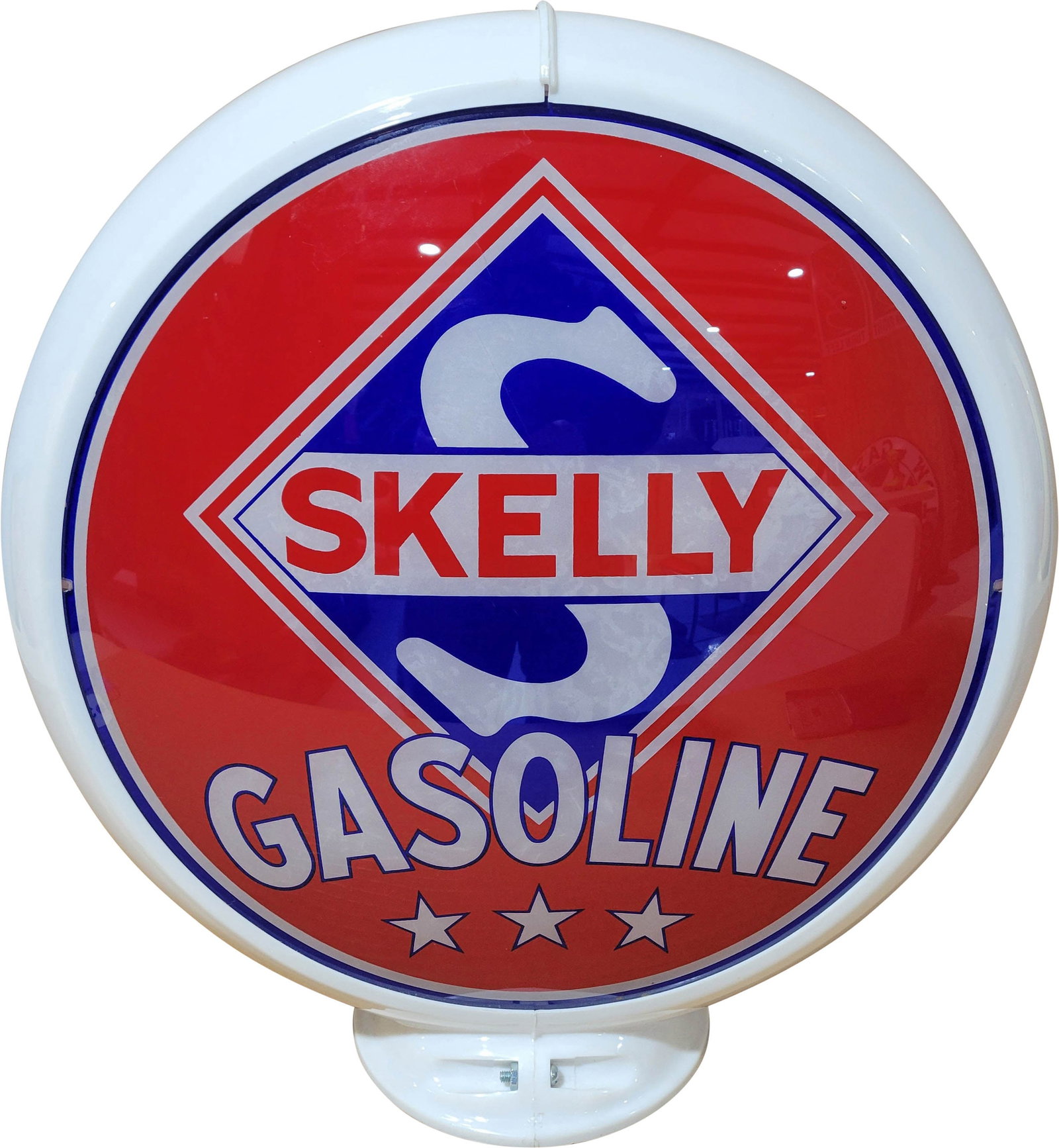 Skelly Gasoline Complete 13.5" Capco Body Gas Pump Globe (1 of 3)