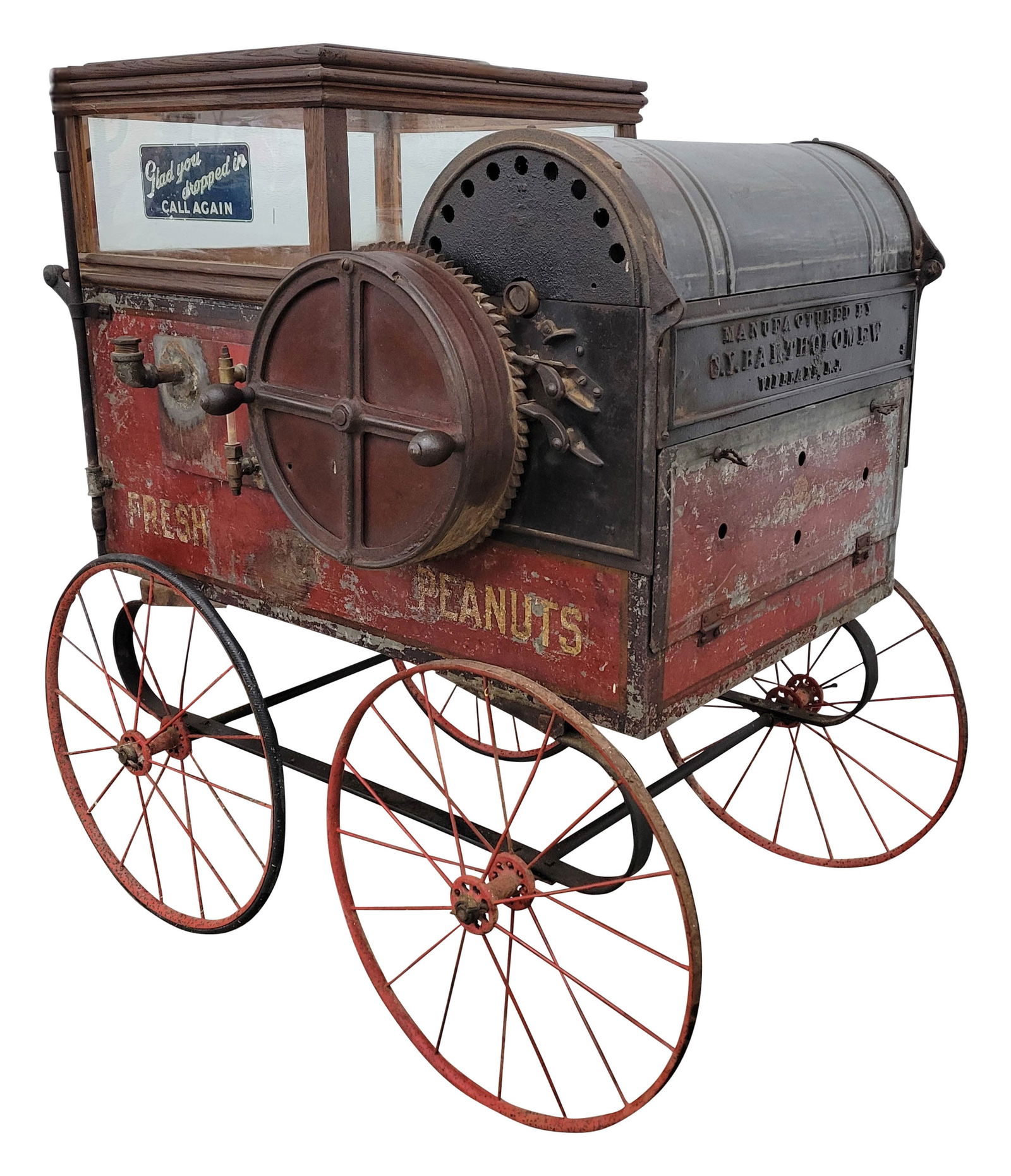 Antique O.Y. Bartholomew Rolling Peanut Roaster (1 of 8)