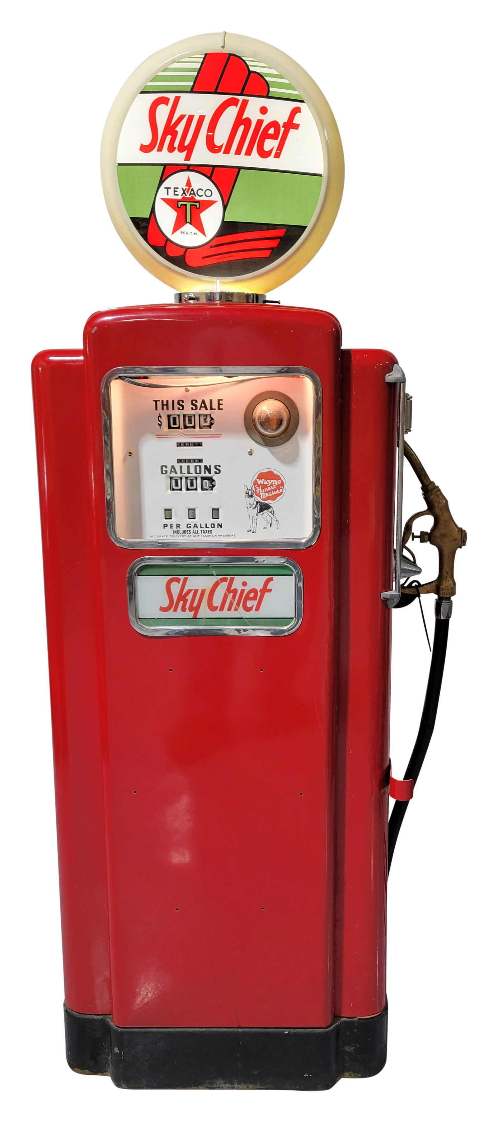 Wayne "Honest Measure" Computing Gas Pump Texaco Sky Chief Gasoline (1 of 5)