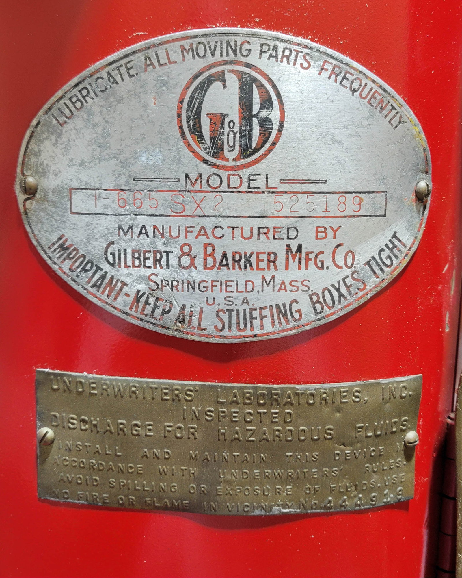 Gilbert & Barker G&B Model 665 Clockface Gas Pump - 4
