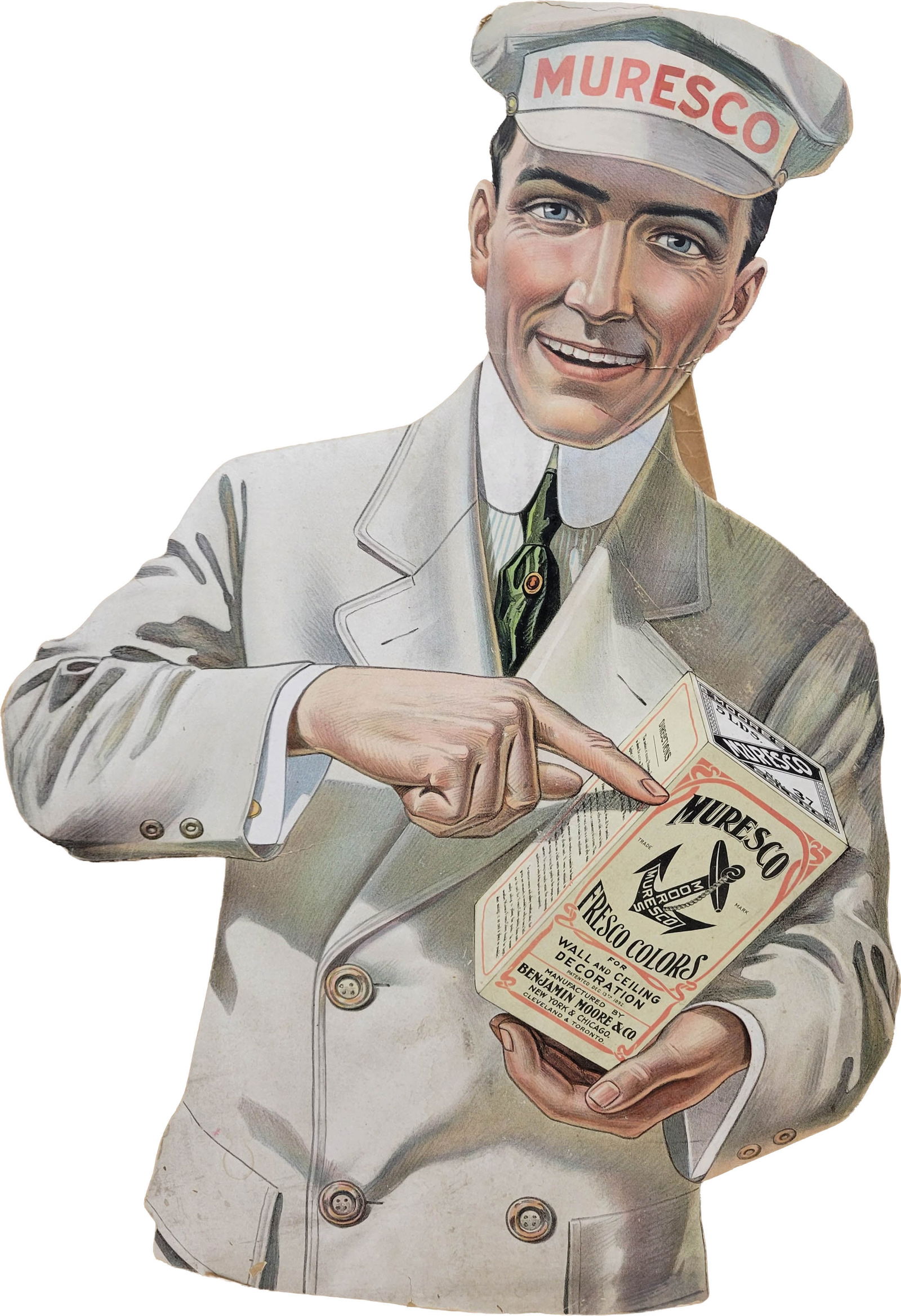 Muresco Benjamin Moore and Co. Die Cut Cardboard Display Sign (1 of 2)