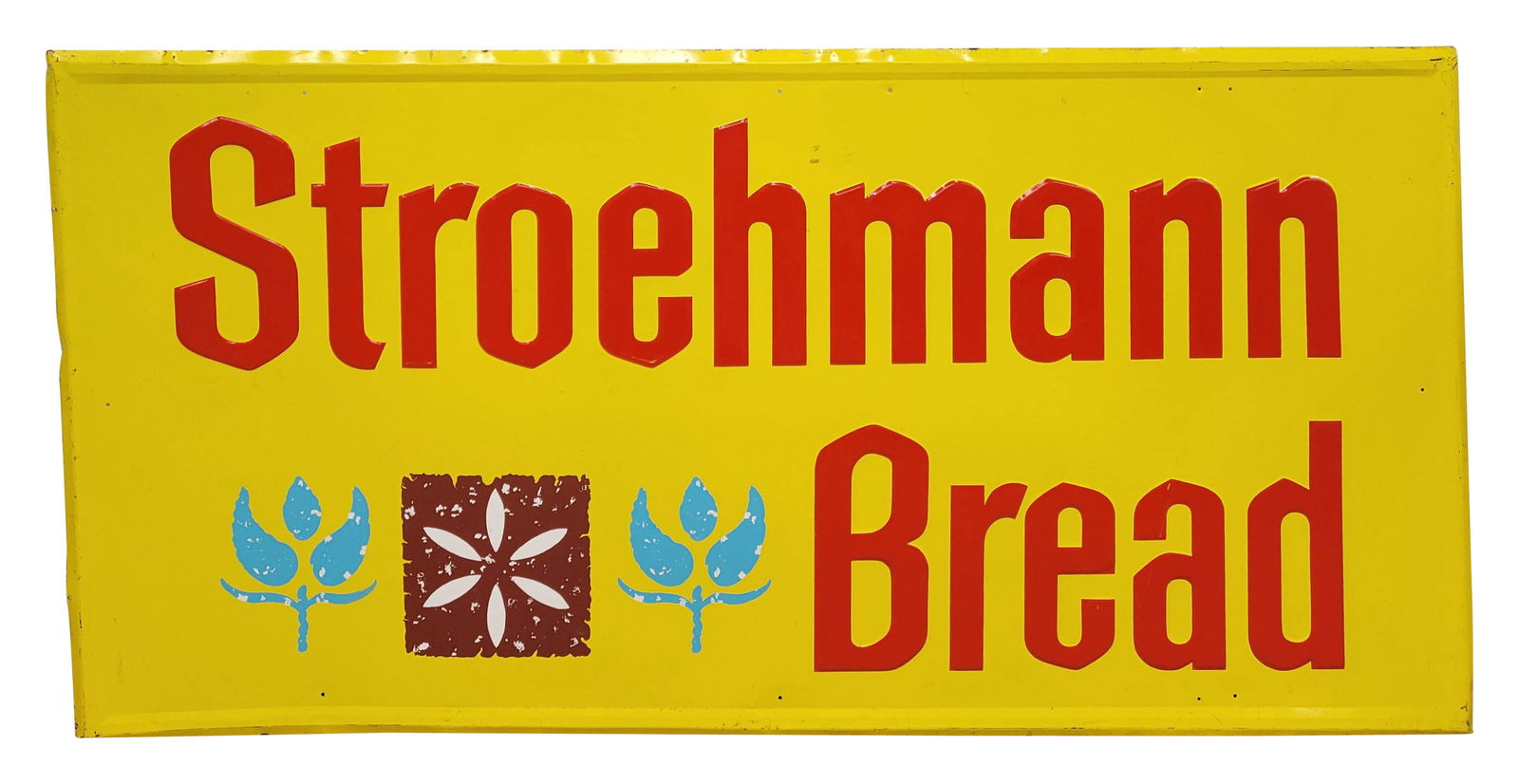 Stroehman Bread Embossed Single Sided Tin Sign (1 of 2)
