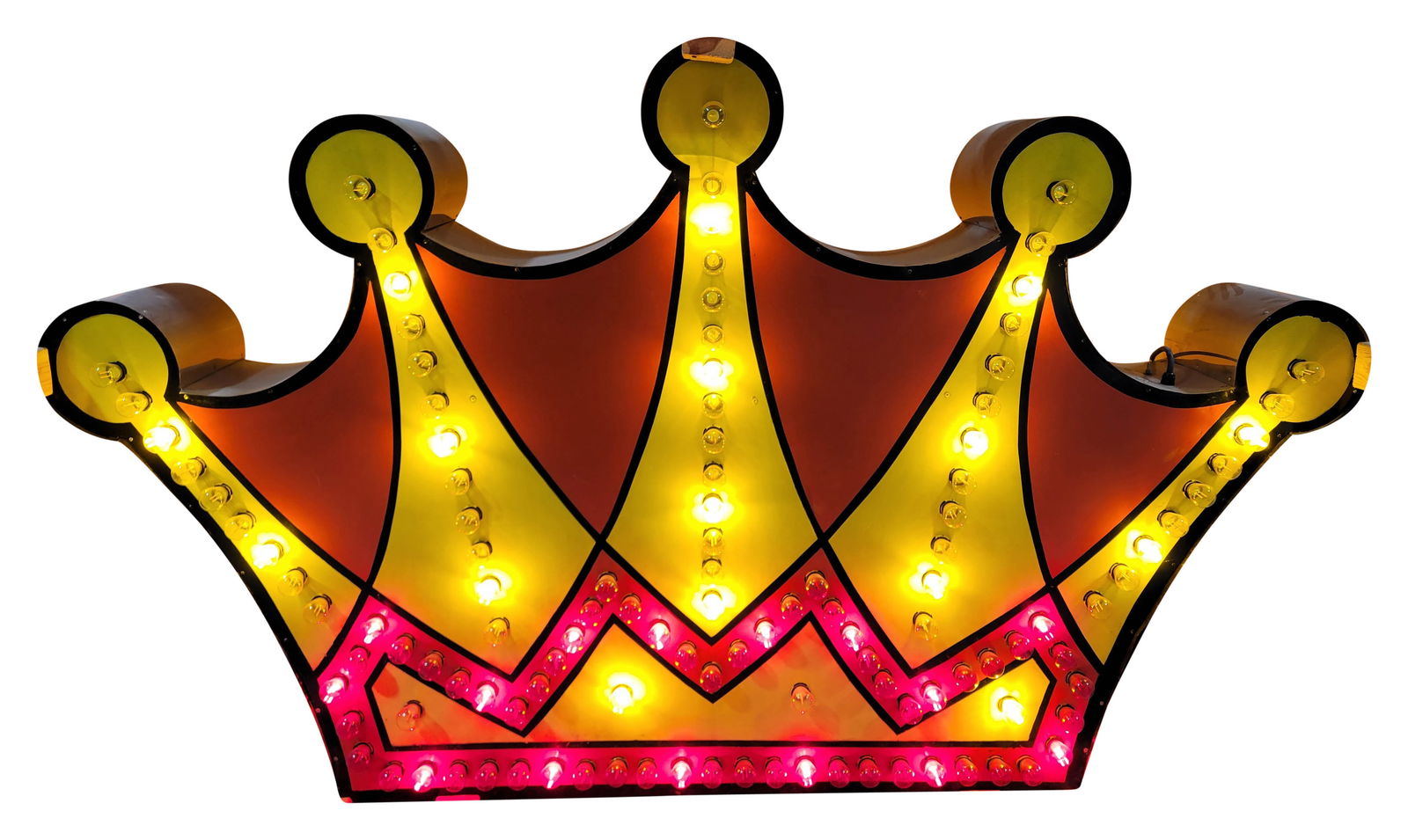 Crown 8' DST Lighted Sign w/ Chaser Bulbs (1 of 3)