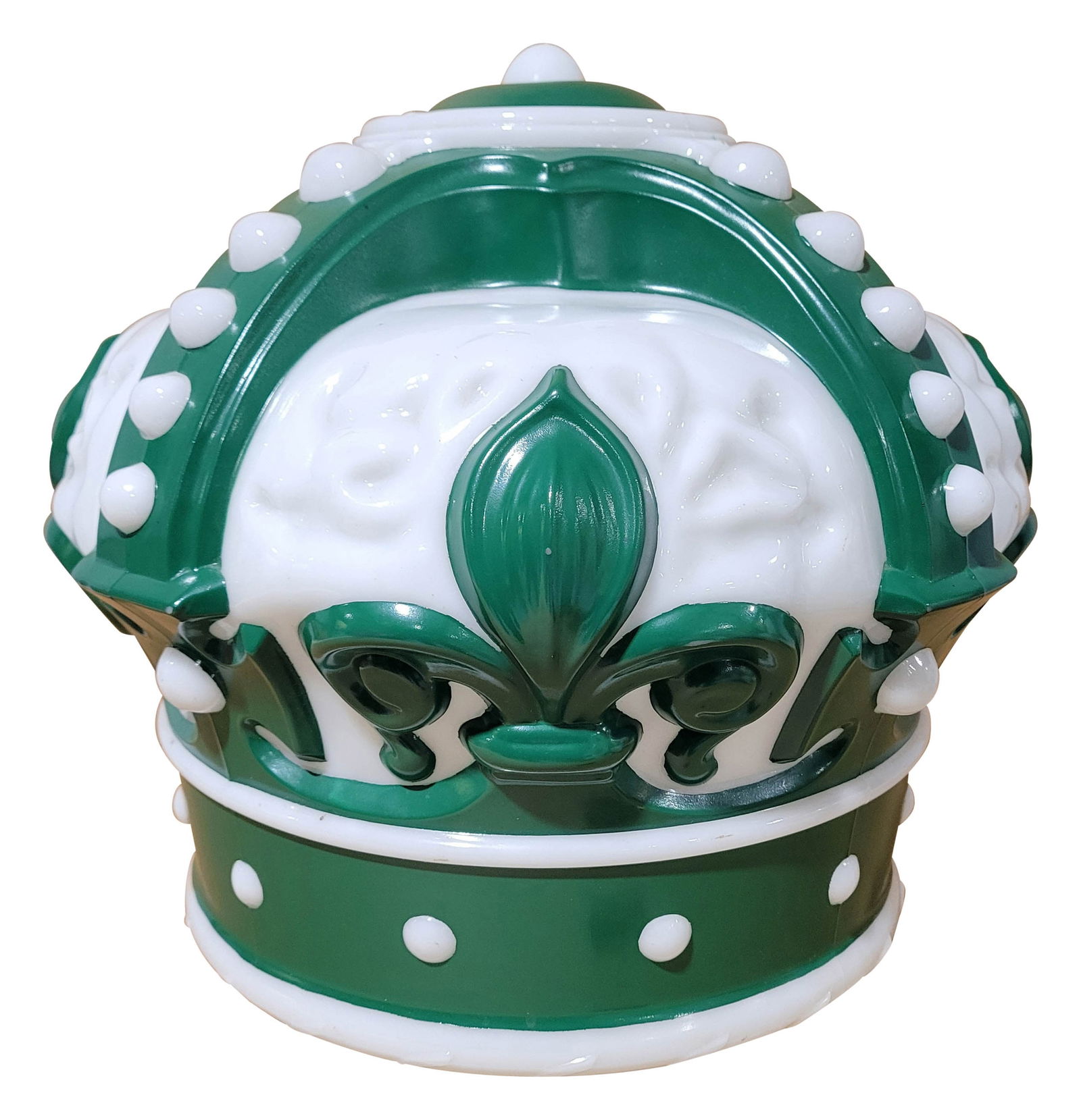 Green Crown Gasoline OPC Milk Glass Globe (1 of 2)