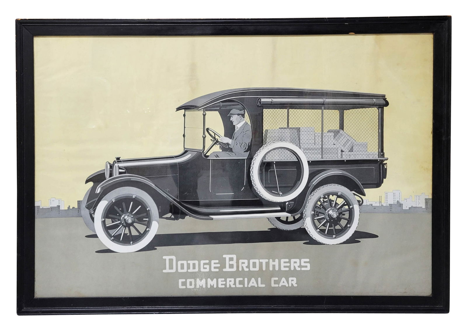 Dodge Brothers Commercial Car Framed Advertising Poster Sign (1 of 2)