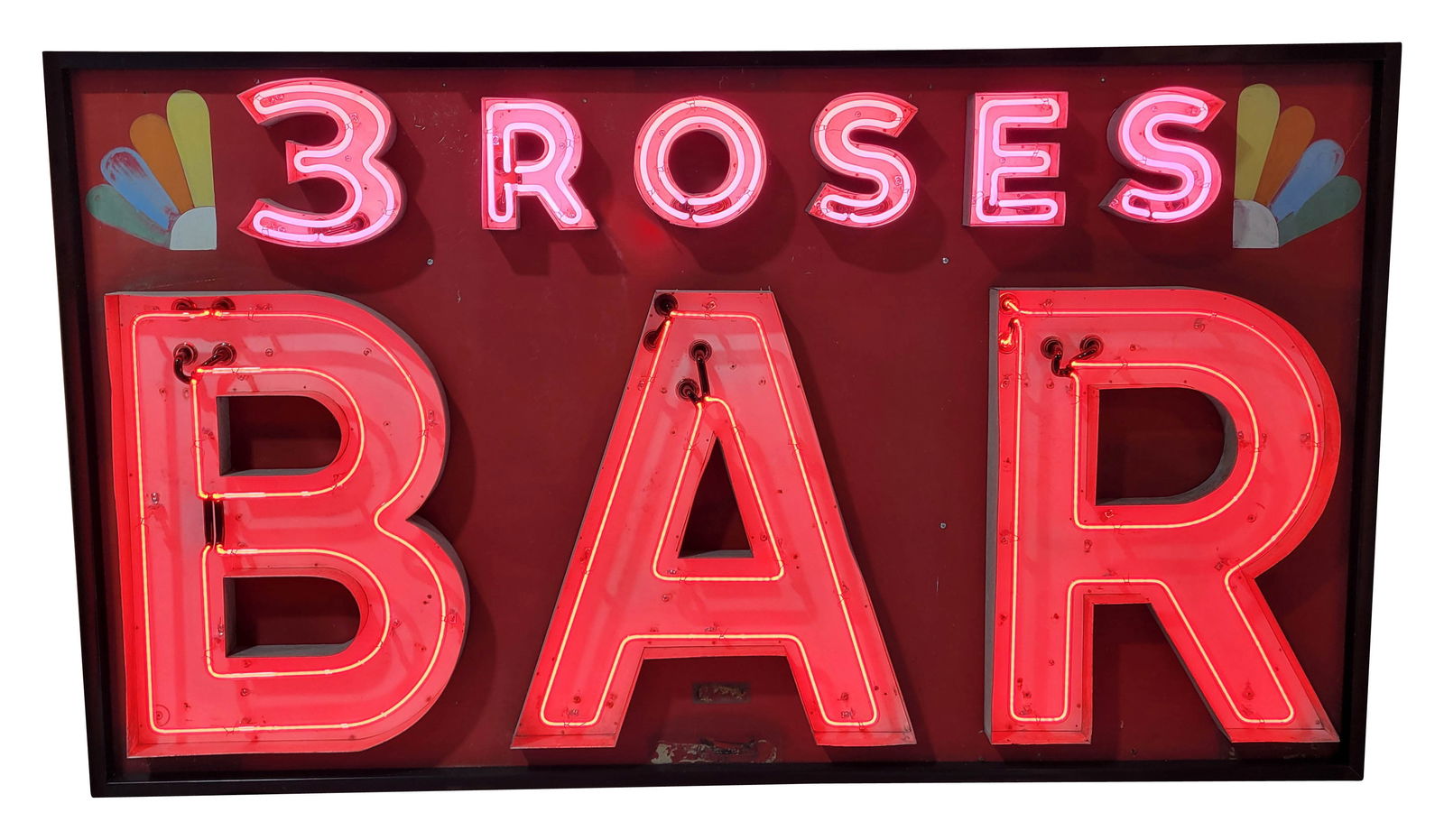 3 Roses Bar Single Sided Neon Sign (1 of 4)
