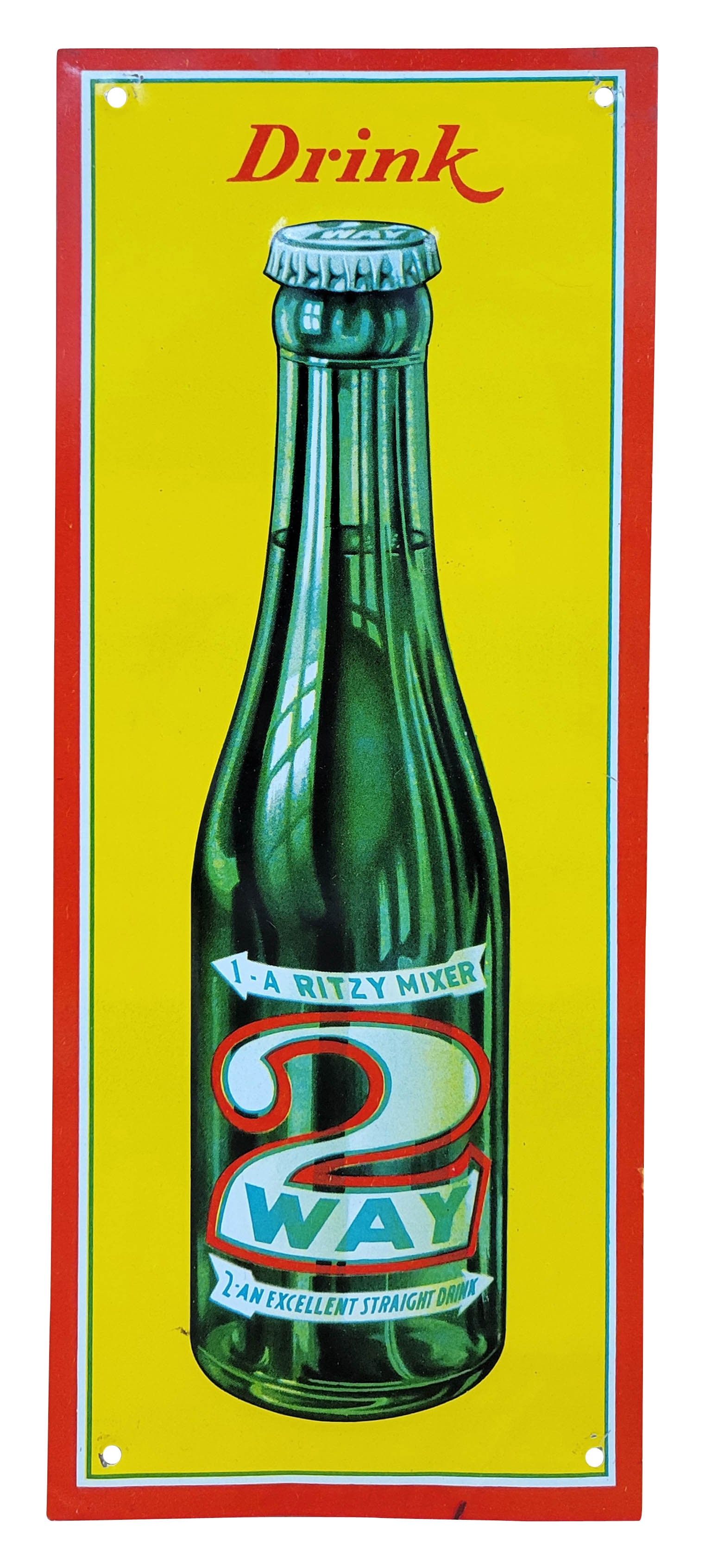 Drink 2 Way Embossed Single Sided Tin Sign (1 of 2)