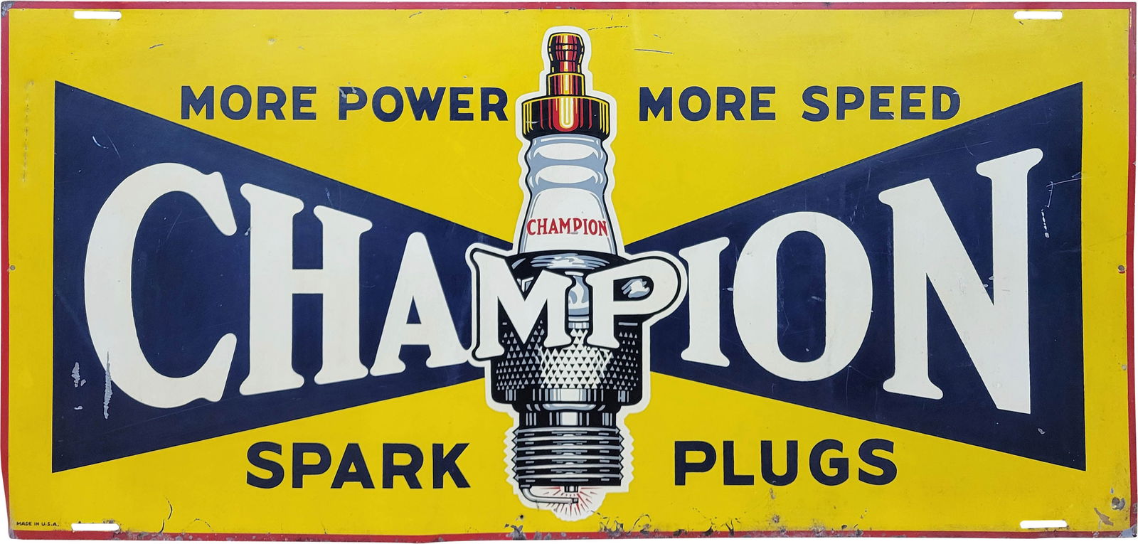 Champion Spark Plugs Single Sided Tin Rack Sign (1 of 2)