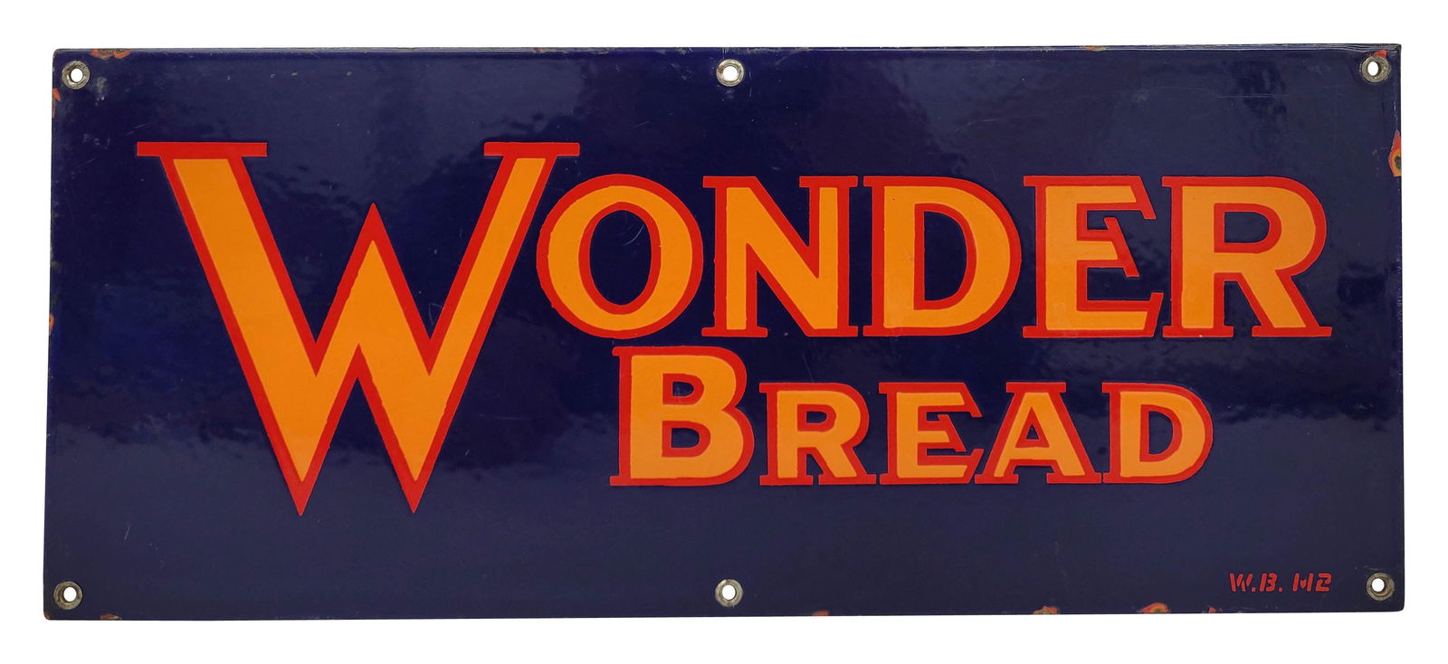 Wonder Bread Single Sided Porcelain Sign (1 of 3)
