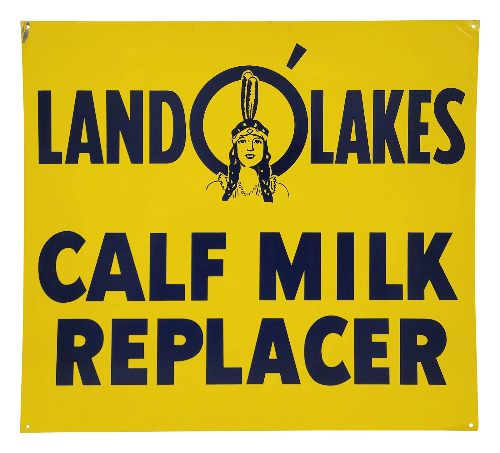Land O' Lakes Calf Milk Replacer Single Sided Tin Sign (1 of 2)