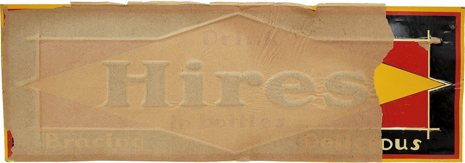 Drink Hires In Bottle Embossed Single Sided Tin Sign (1 of 2)