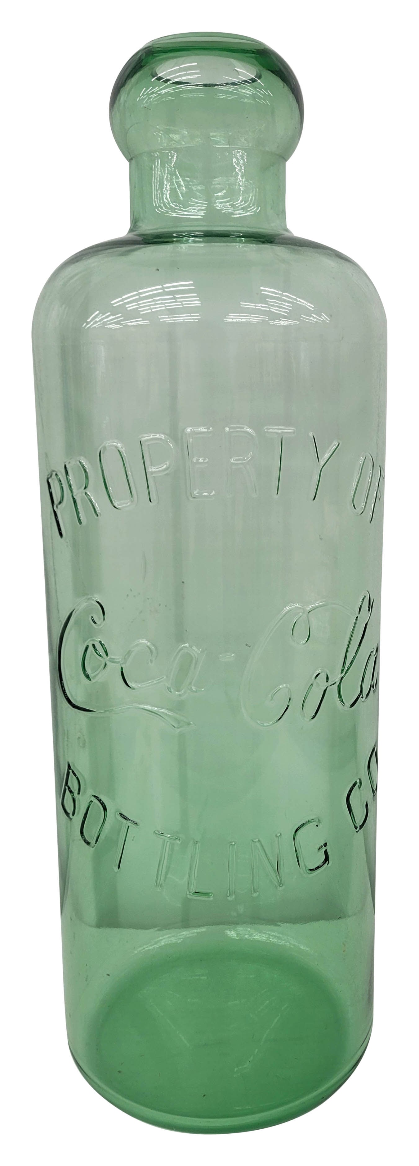 Property Of Coca Cola Bottling Co. Large Embossed Display Bottle (1 of 3)
