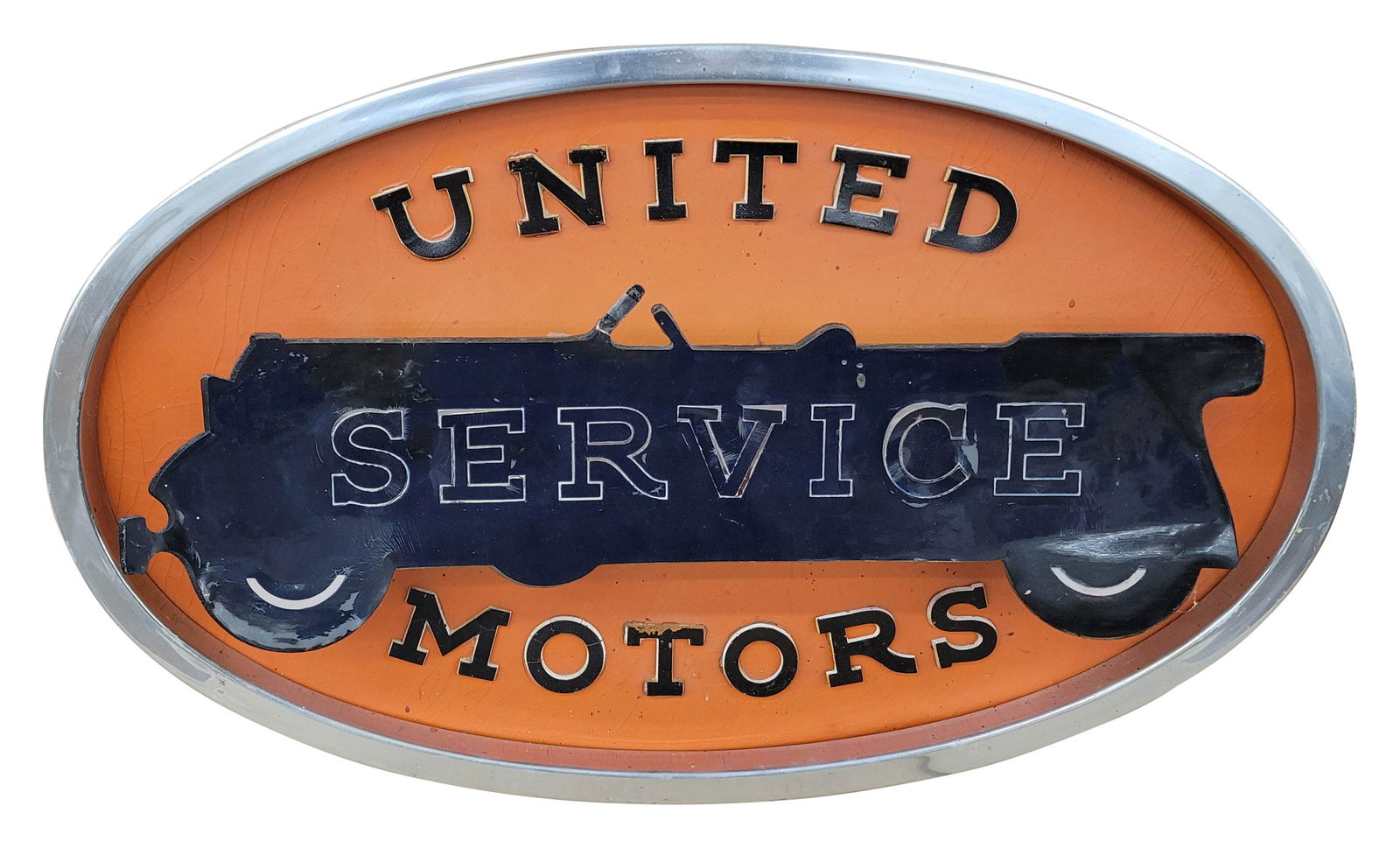 United Motors Service Counter Top Light Up Advertising Sign (1 of 2)