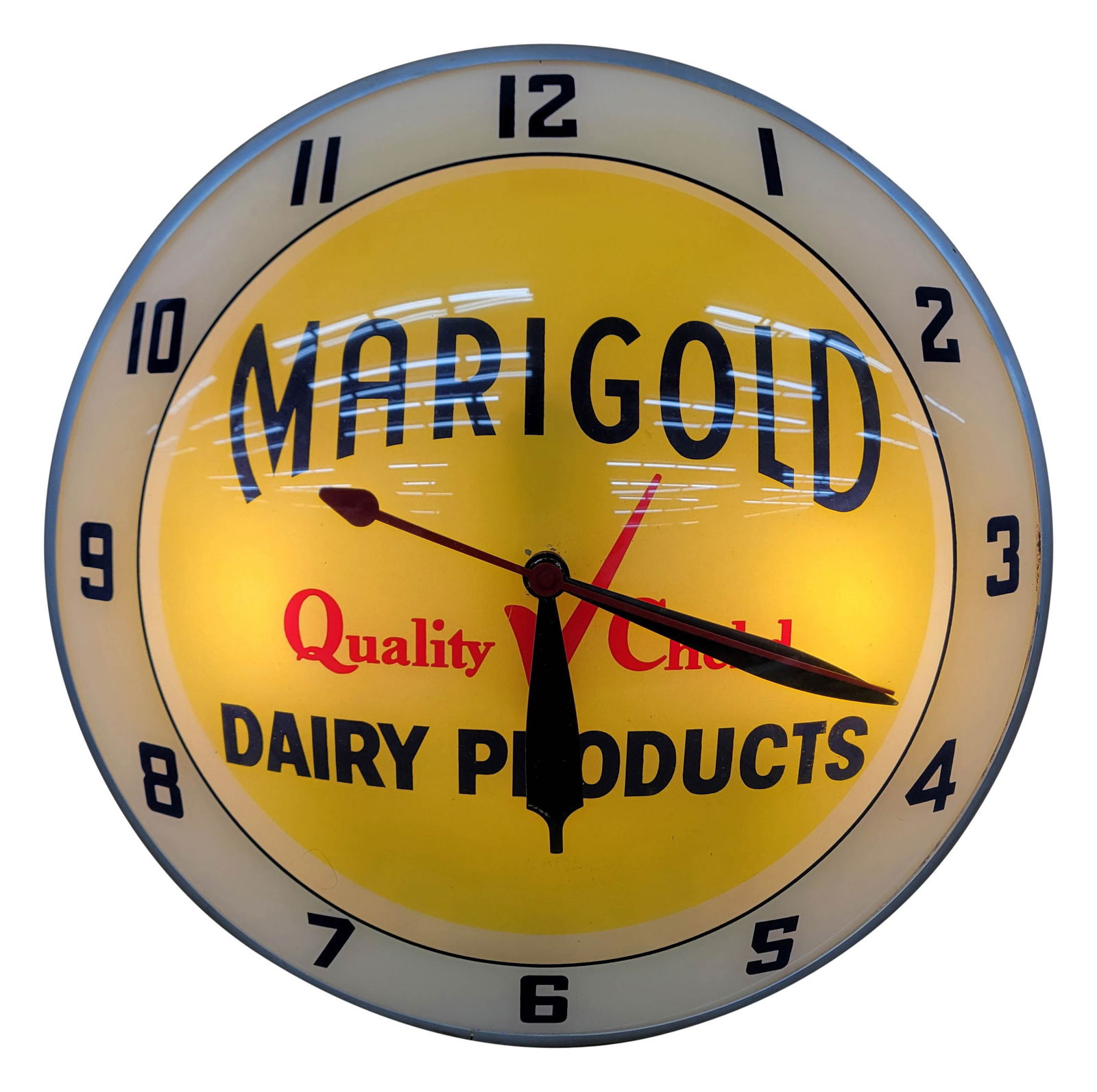 Marigold Dairy Products Double Bubble Light Up Clock (1 of 3)
