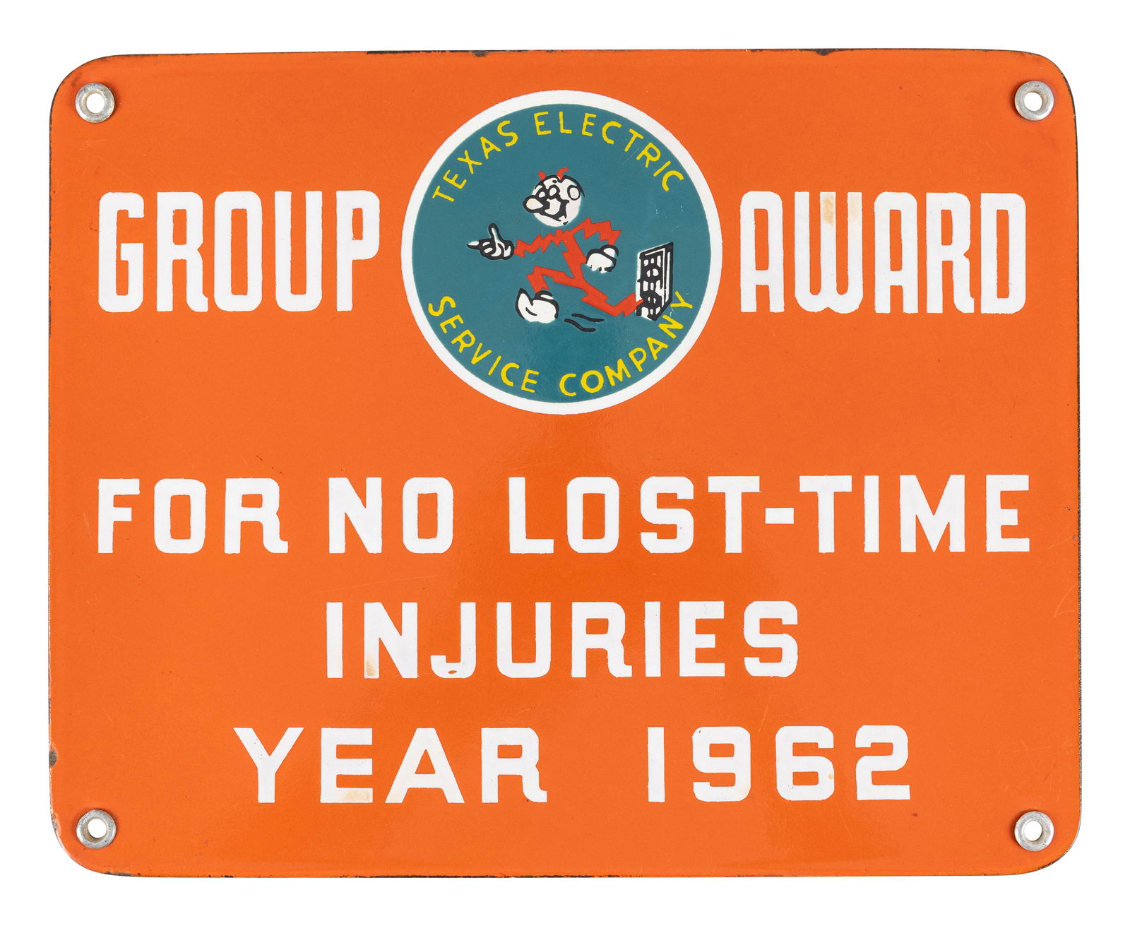 1962 Texas Electric Group Award w/ Reddy Kilowatt (1 of 2)