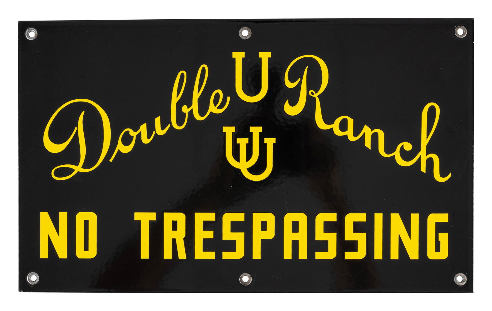 Double U Ranch No Trespassing SSP Sign (1 of 2)
