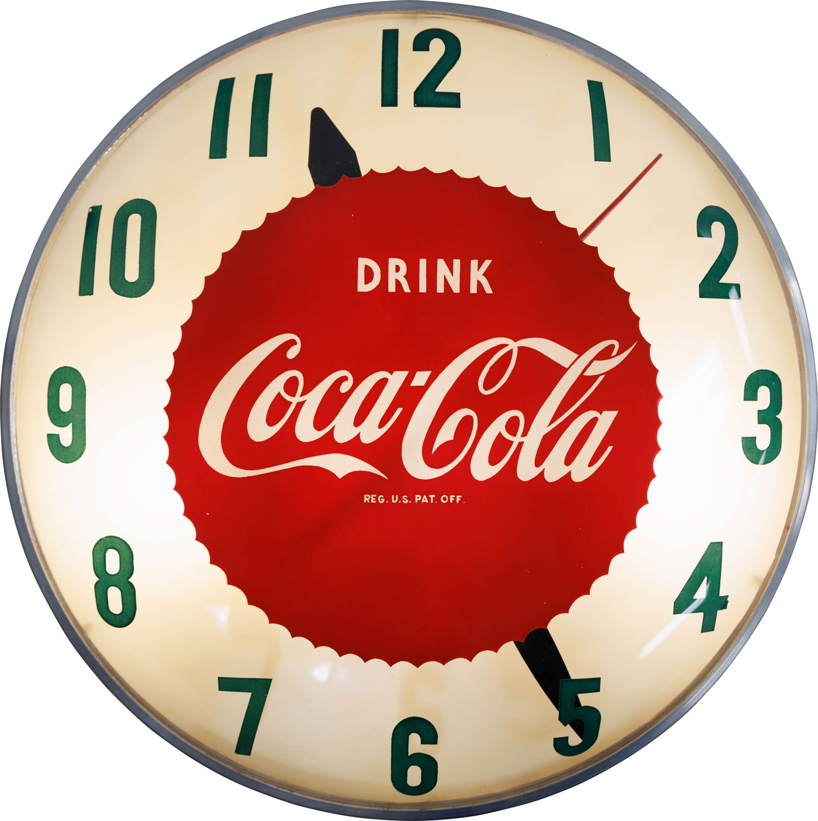 Drink Coca Cola 14.5" Lighted Advertising Clock (1 of 3)