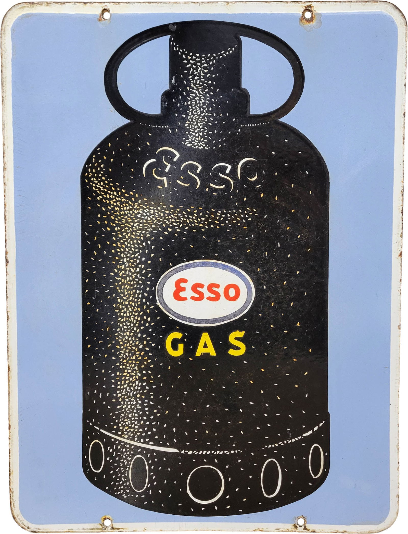 Esso Gas Double Sided Porcelain Sign (1 of 2)