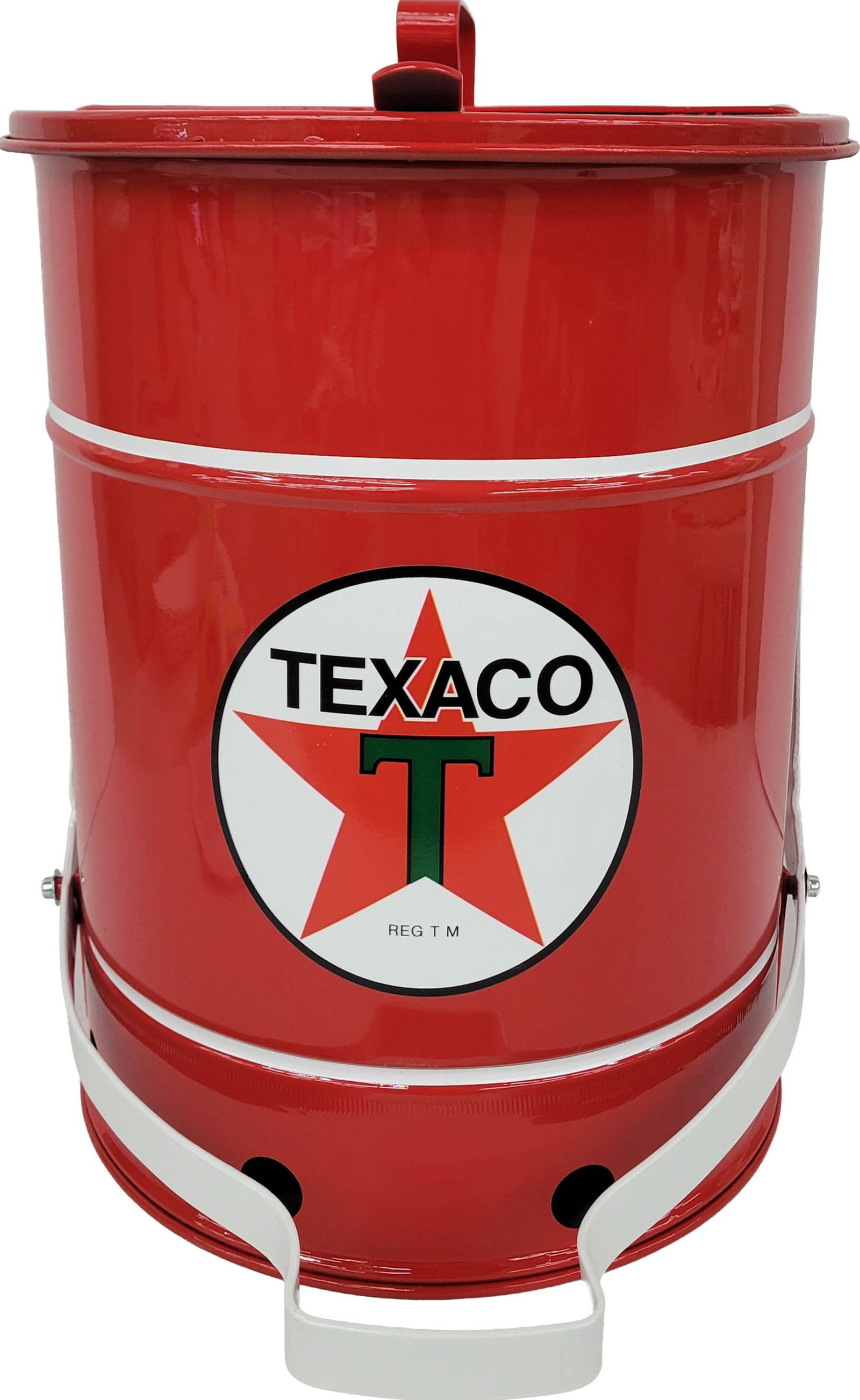 Restored Texaco Service Station Rag Can (1 of 2)