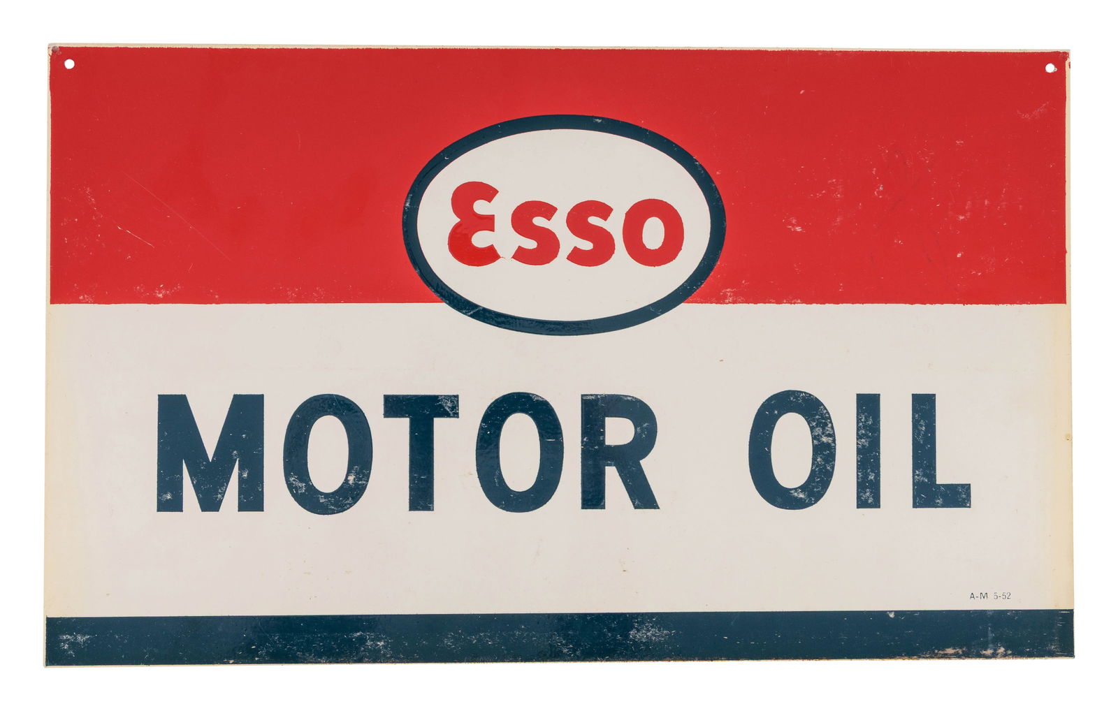 NOS 1952 Esso Motor Oil & Esso Extra DST Sign w/ Logo (1 of 2)
