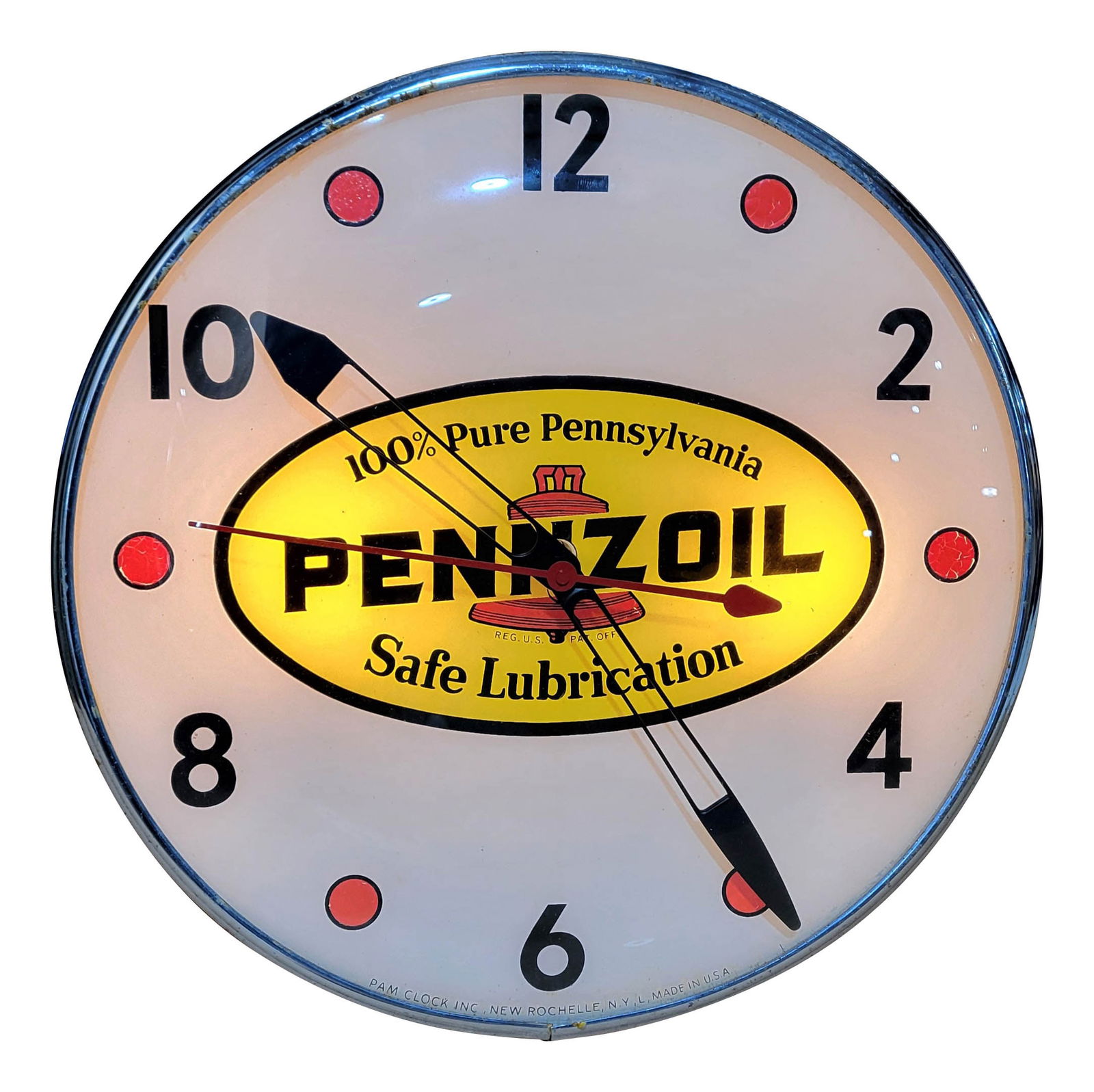Pennzoil Light Up Pam Clock (1 of 4)