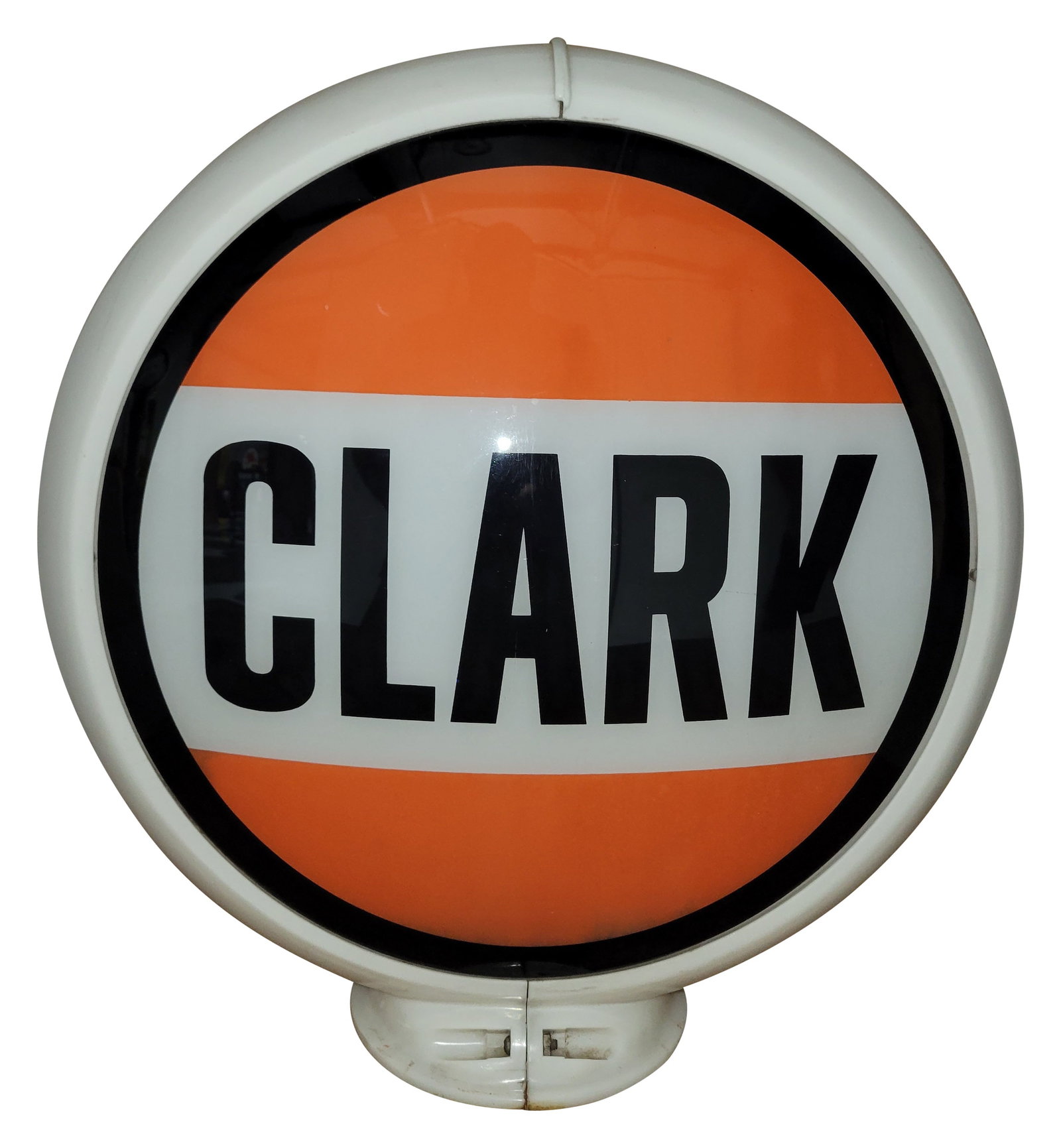 Clark Gasoline 13.5" Complete Capco Body Gas Pump Globe (1 of 2)