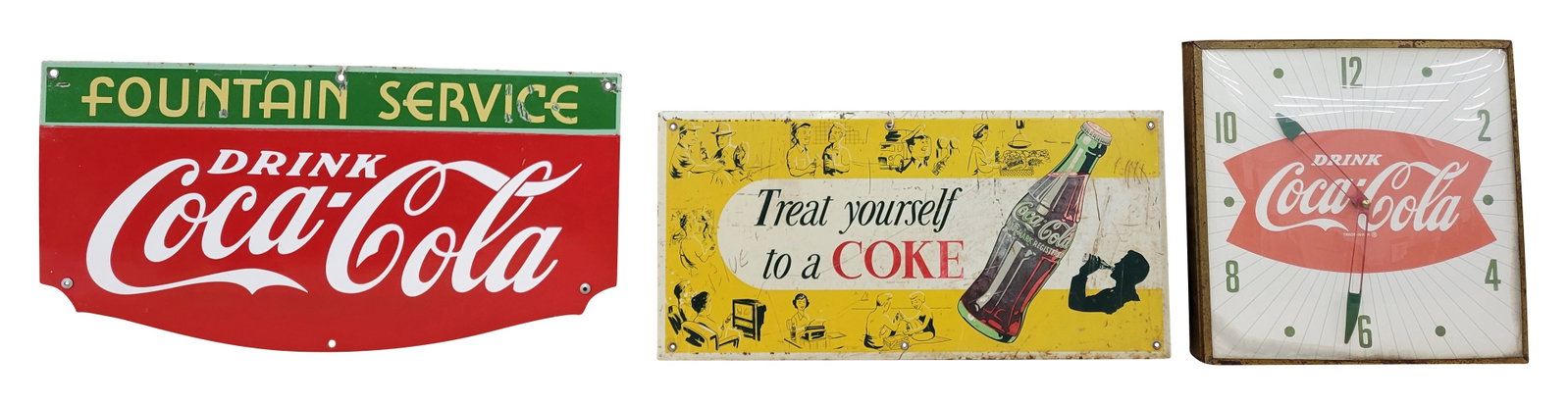 Coca Cola Clock and Signs (1 of 4)