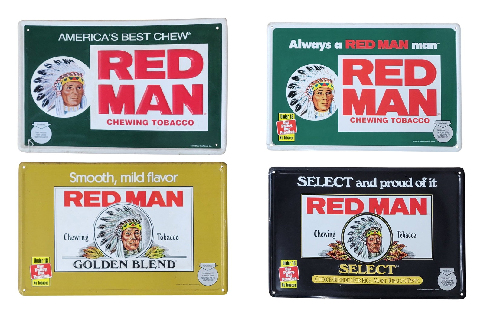 Red Man Chewing Tobacco Sign Collection (1 of 2)
