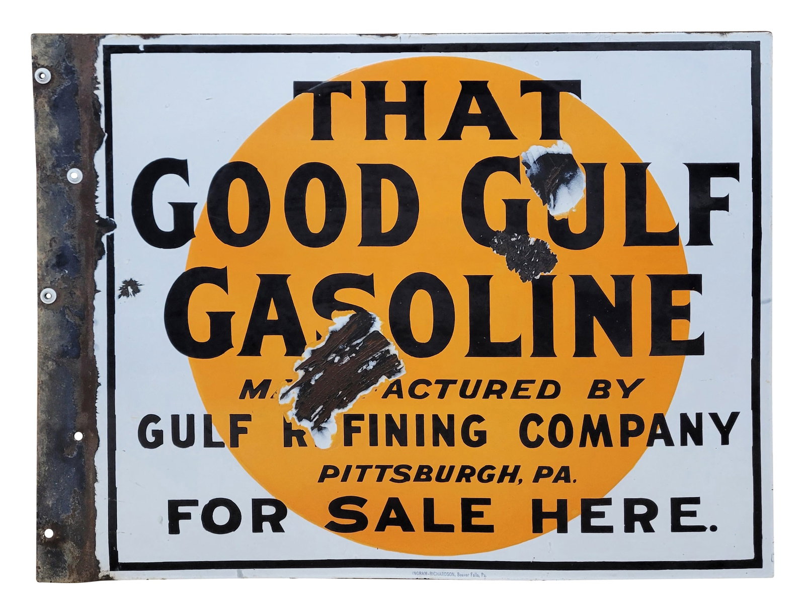That Good Gulf Gasoline DSP Sign (1 of 2)