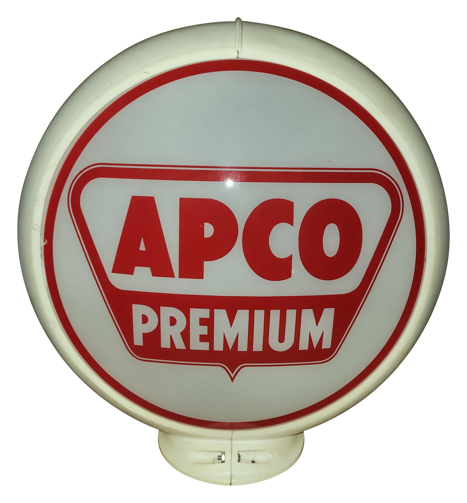 Apco Premium Gasoline 13.5" Complete Capco Globe Body (1 of 2)